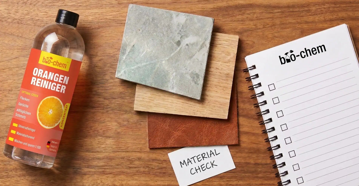 Was darf man nicht mit Orangenreiniger reinigen? Materialien im Check