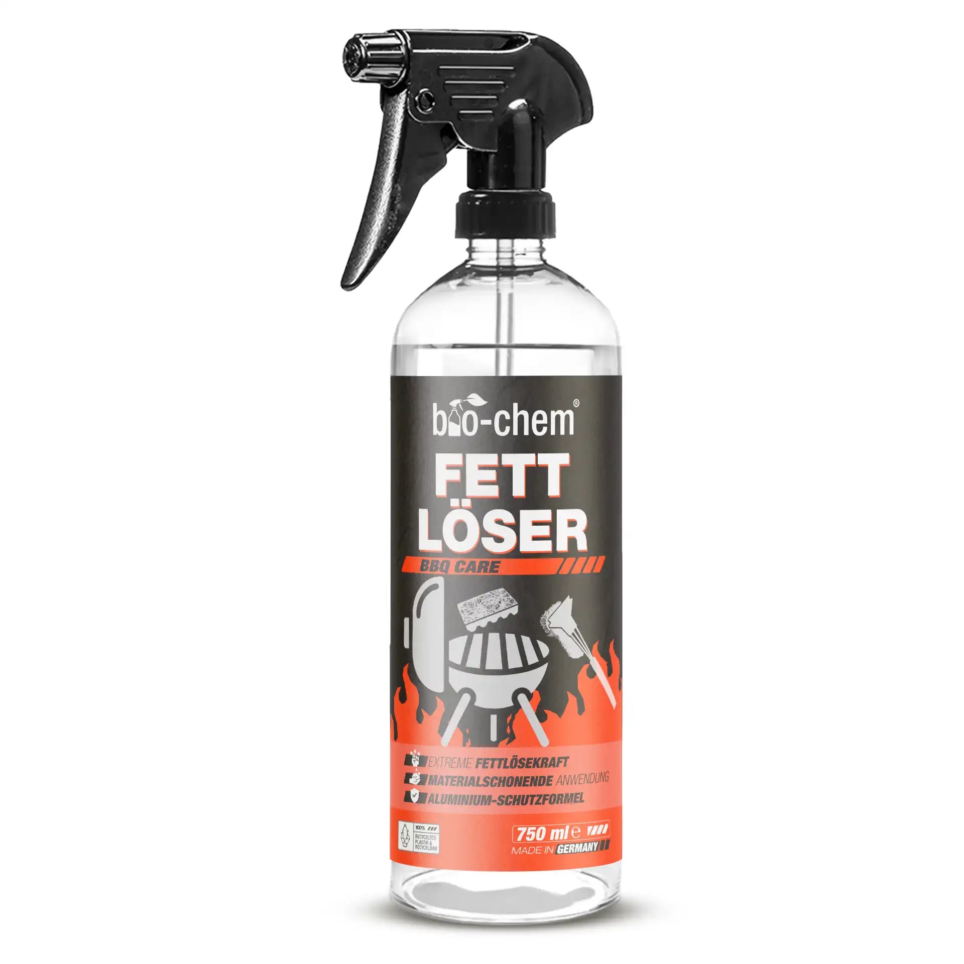 BBQ Fettlöser in 750 ml Flasche effektiver Grillreiniger Fettlöser