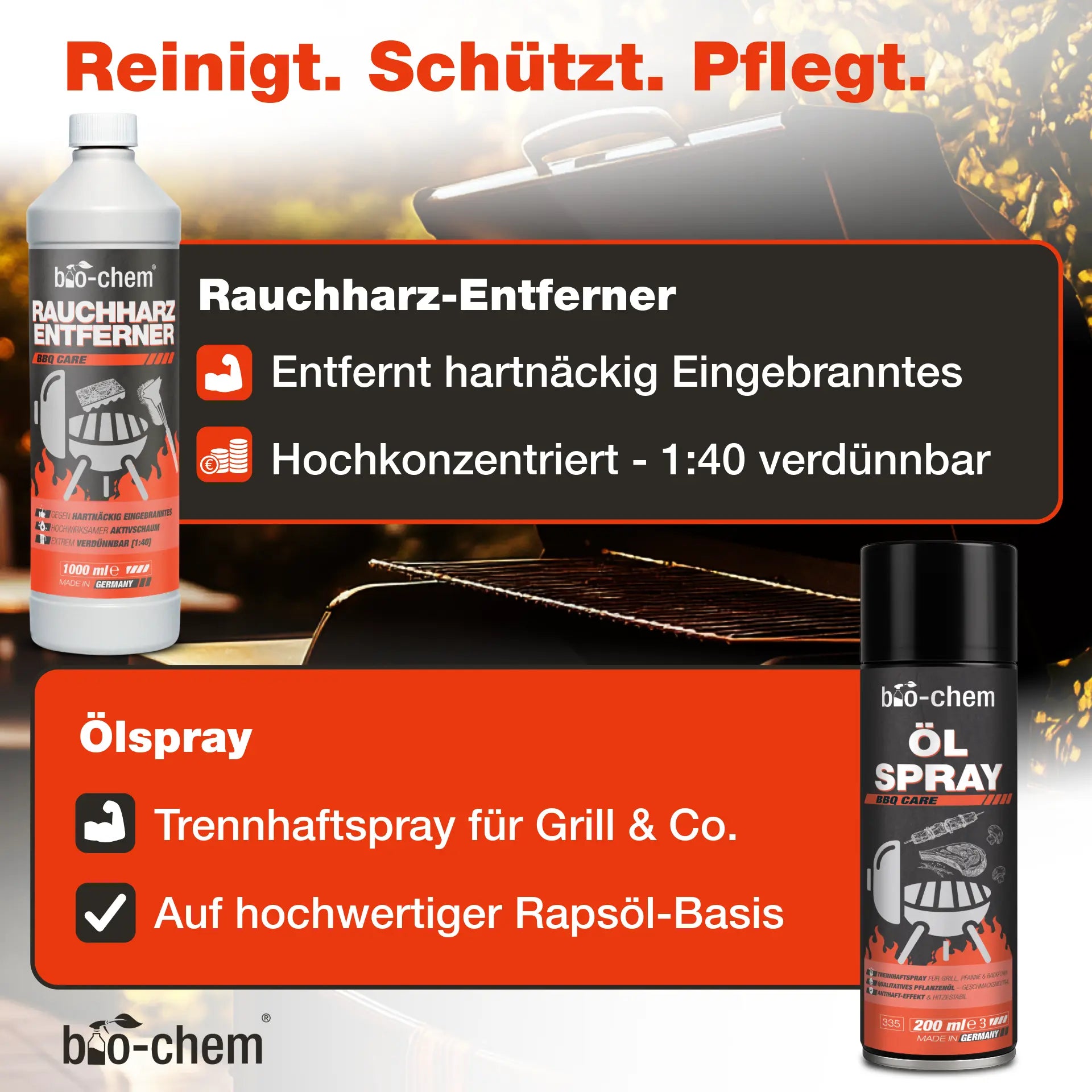 Rauchharz-Entferner Grillreiniger Ölspray