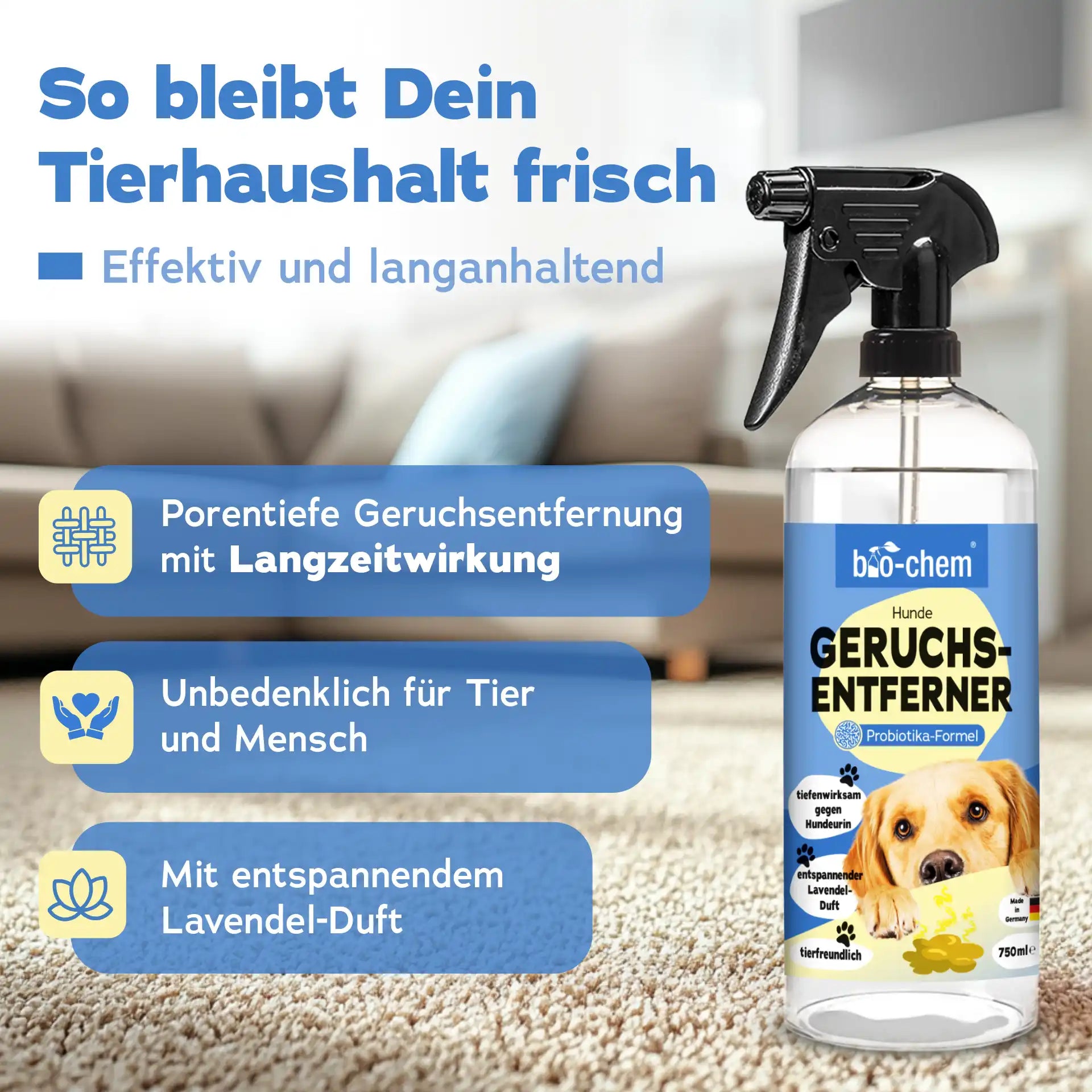 Geruchsentferner Hund (750 ML)