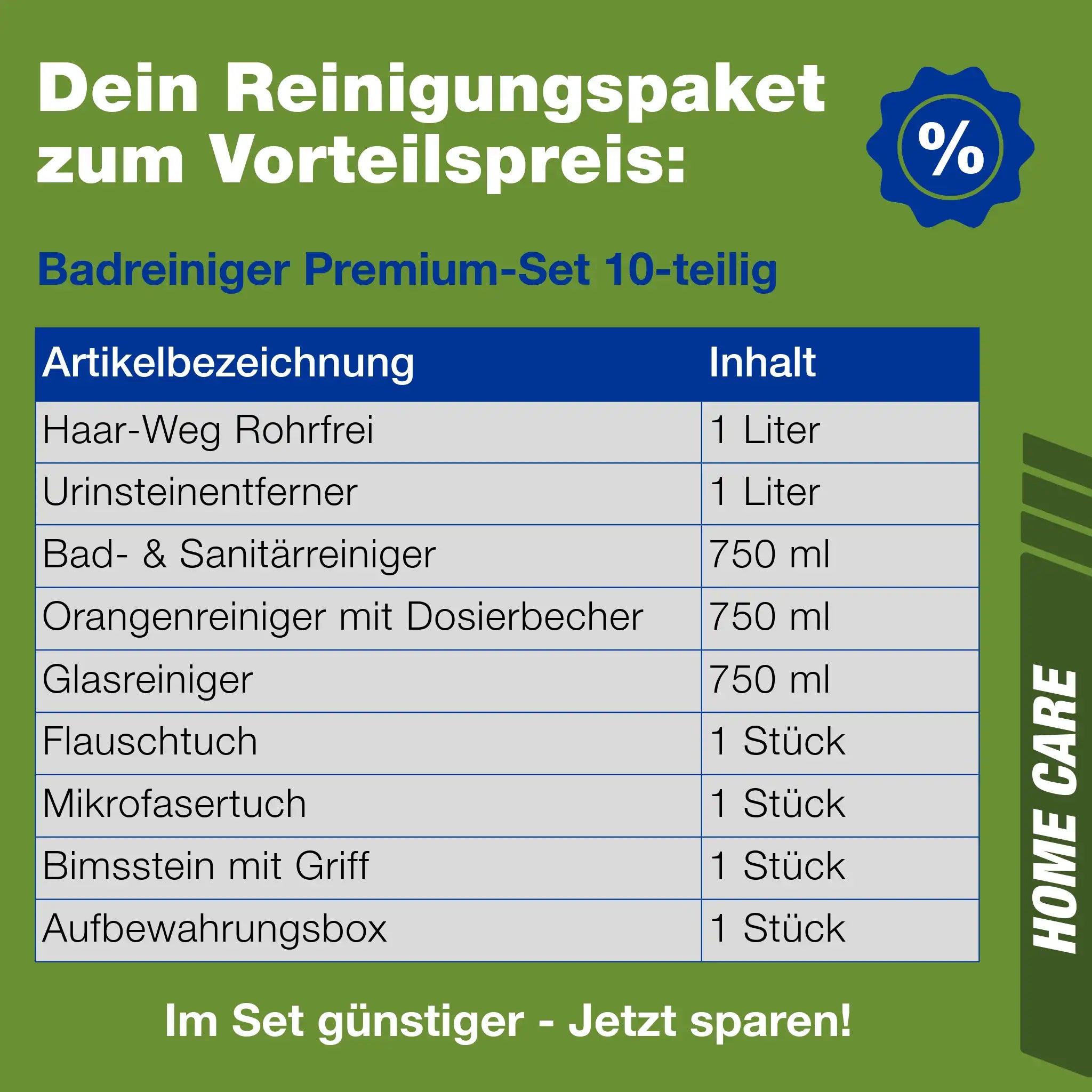 Dein Reinigungspaket zum Vorteilspreis
