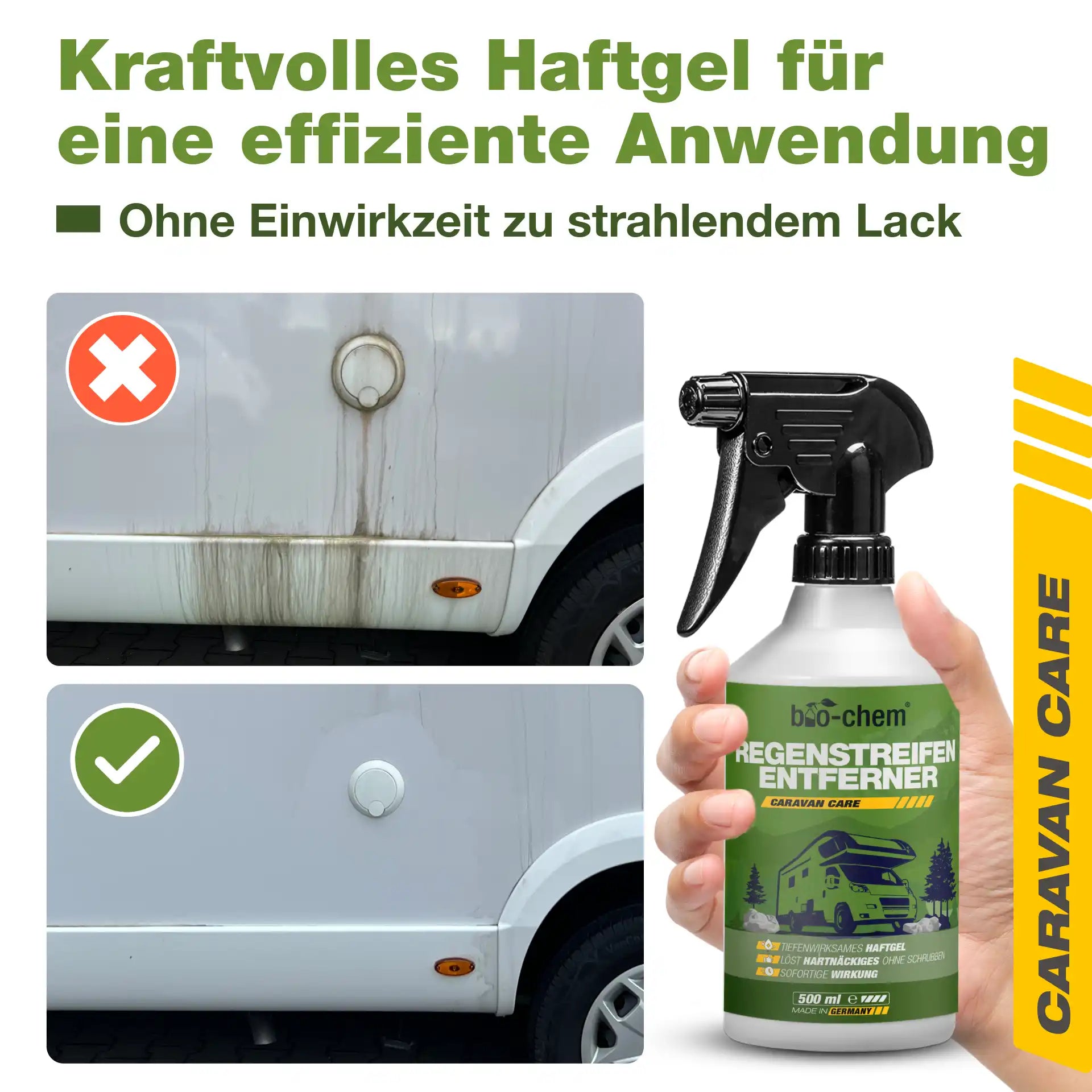 Kraftvolles Haftgel für eine effiziente Anwendung.