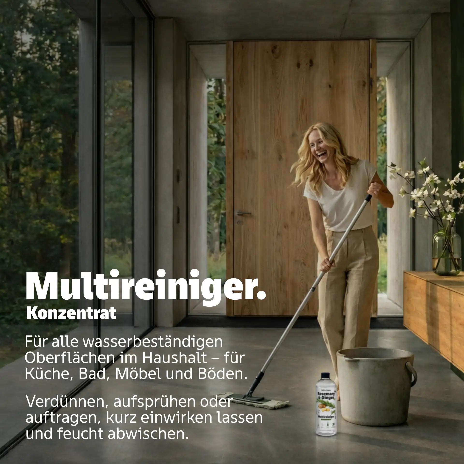 the flow of clean multireiniger anwendung rosemary ginger