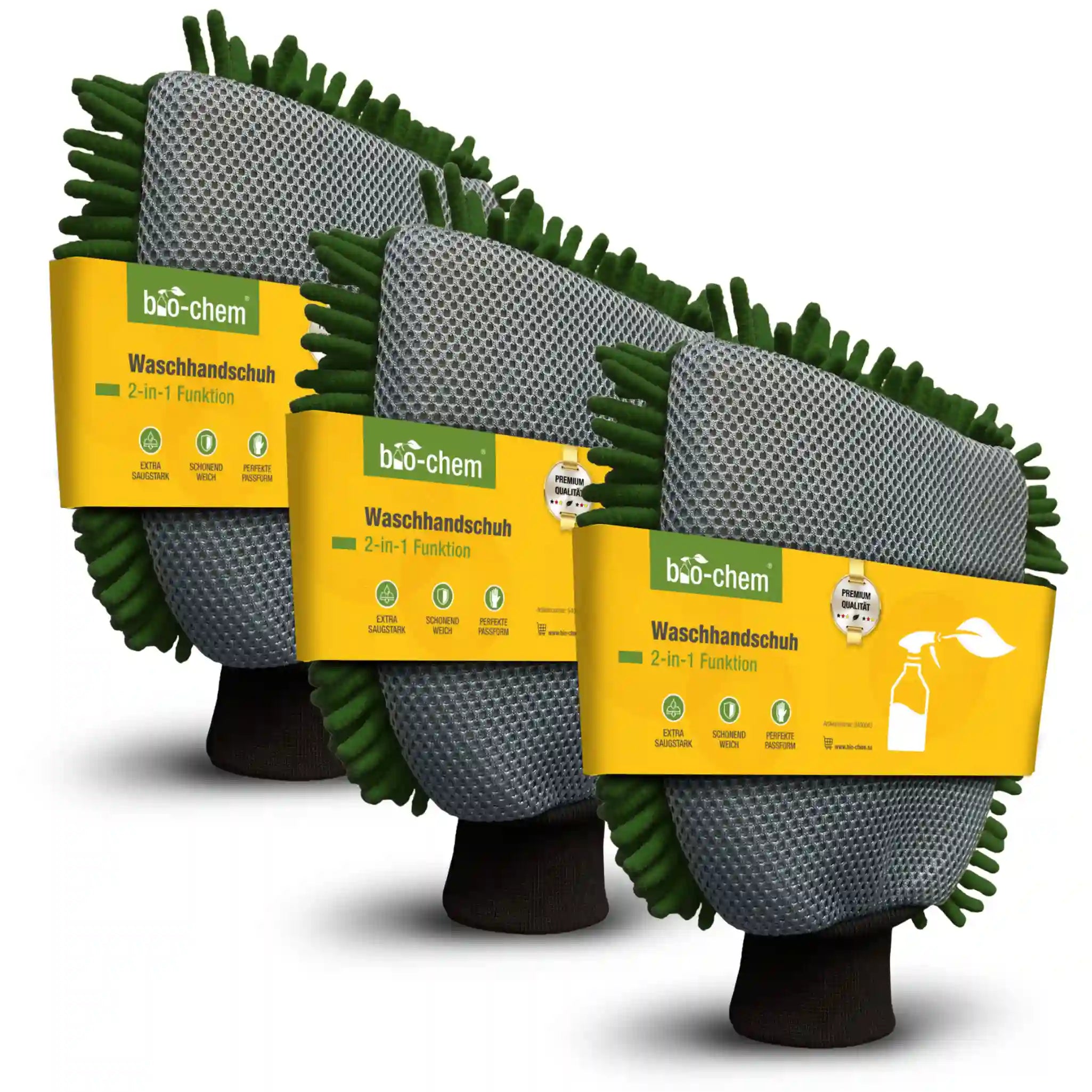 Mikrofaser Waschhandschuh (3 Stück)