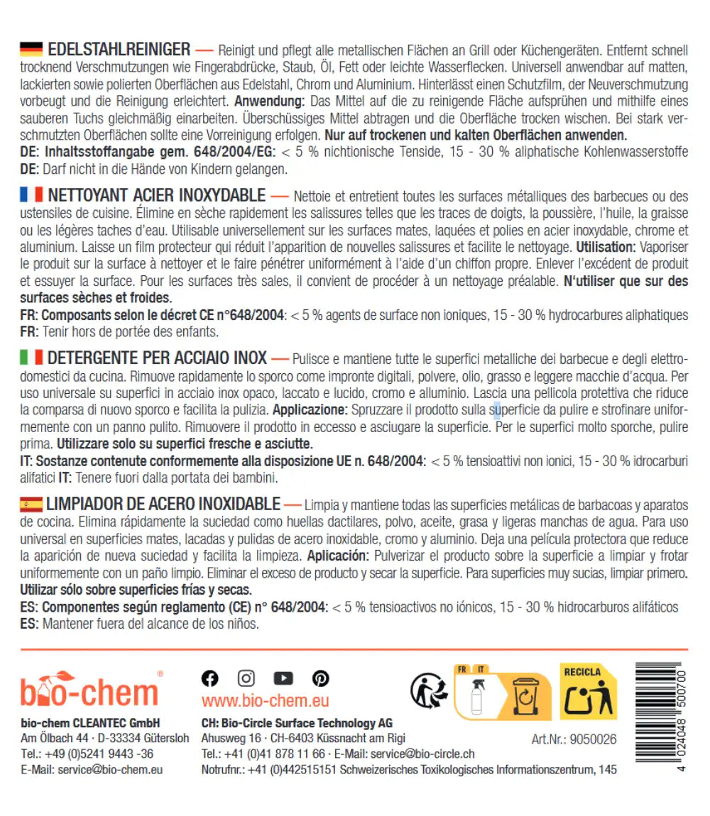 Edelstahlreiniger (10 L)