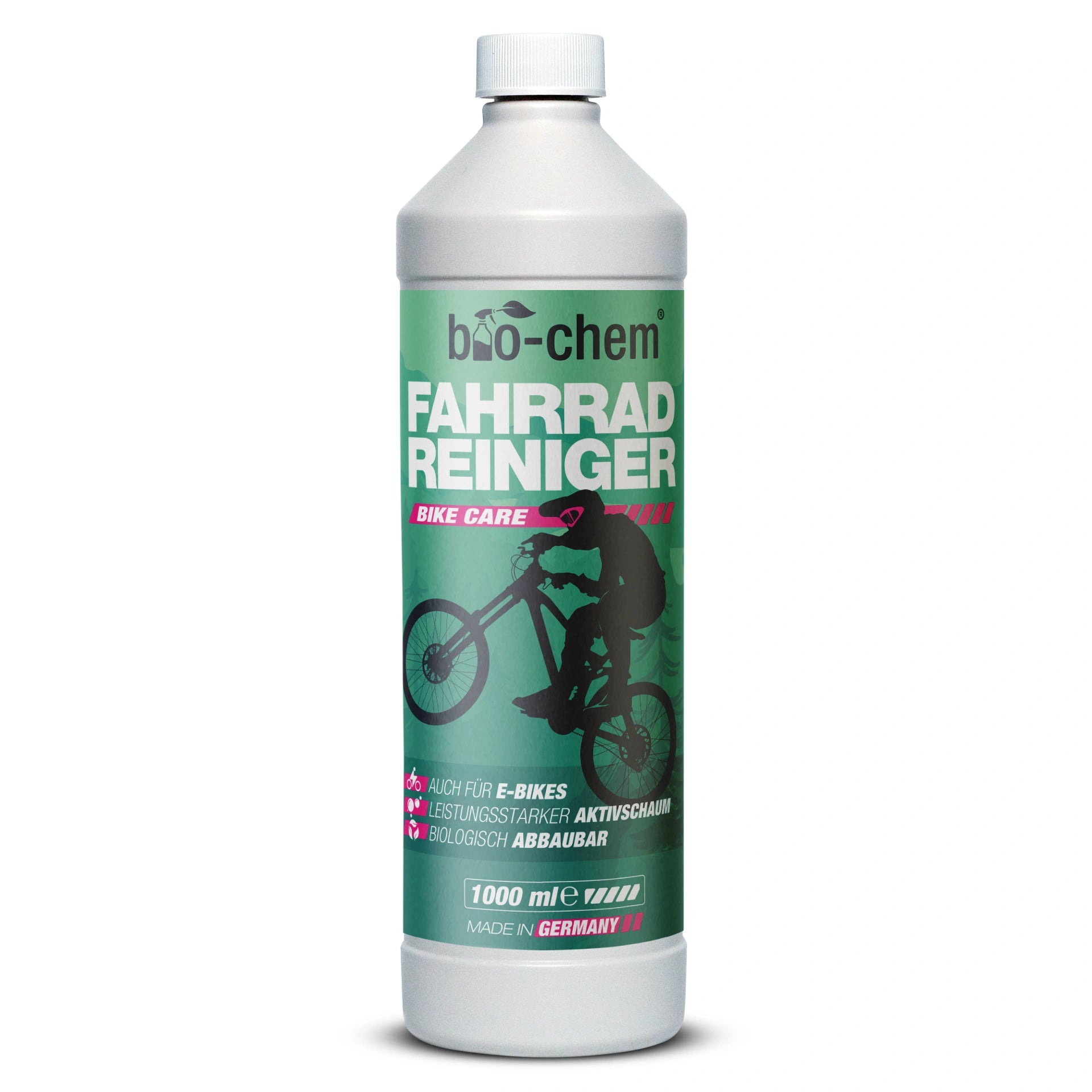 Fahrradreiniger 1000 ml Flasche – kraftvoll gegen Schmutz, biologisch abbaubar, geeignet für empfindliche Oberflächen und E-Bikes von bio-chem