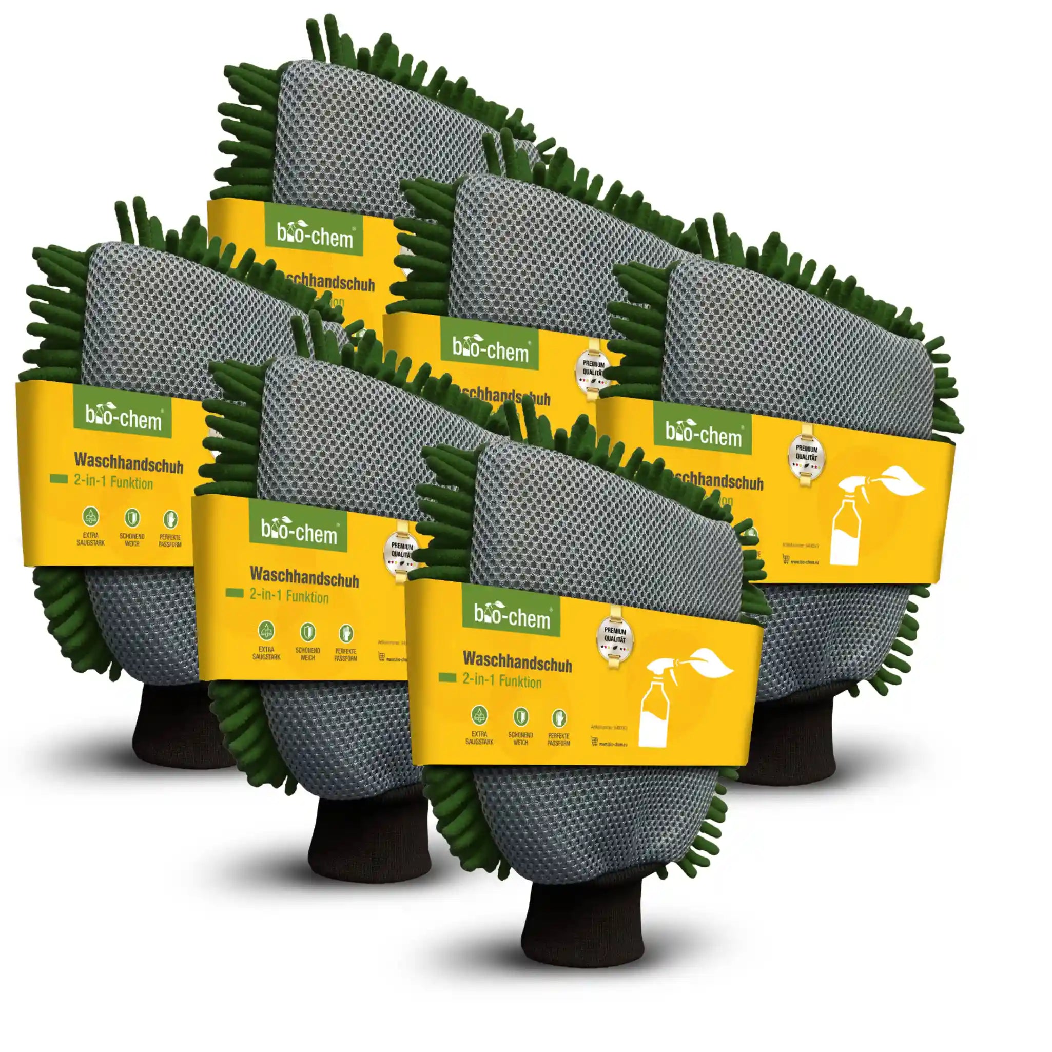 Mikrofaser Waschhandschuh (6 Stück)