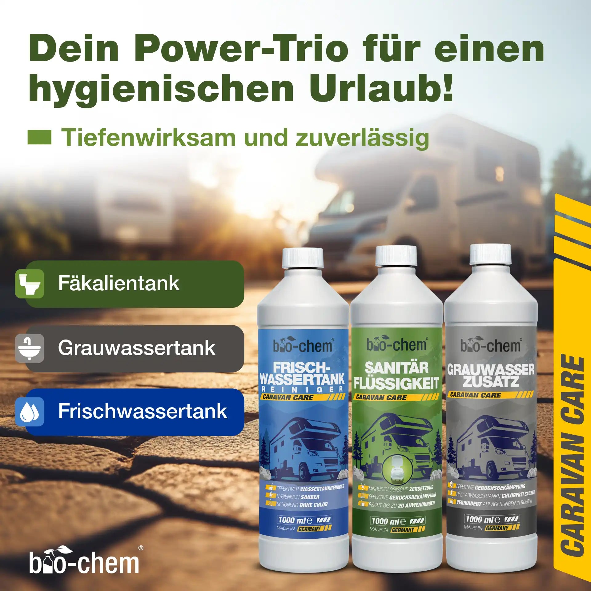 Camping Hygiene-Set (BASIC 3-teilig)