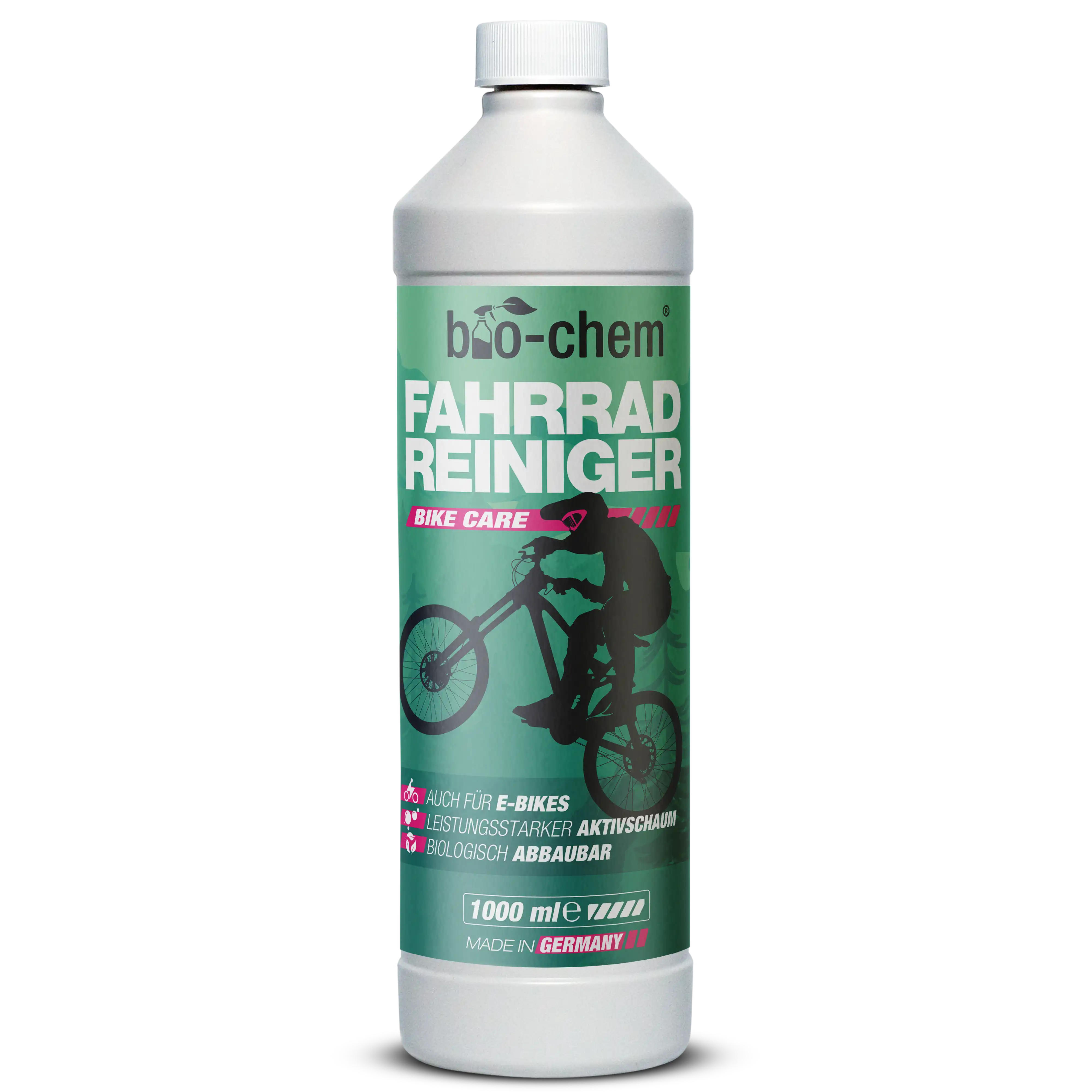 Fahrradreiniger 1000 ml Flasche – kraftvoll gegen Schmutz, biologisch abbaubar, geeignet für empfindliche Oberflächen und E-Bikes von bio-chem