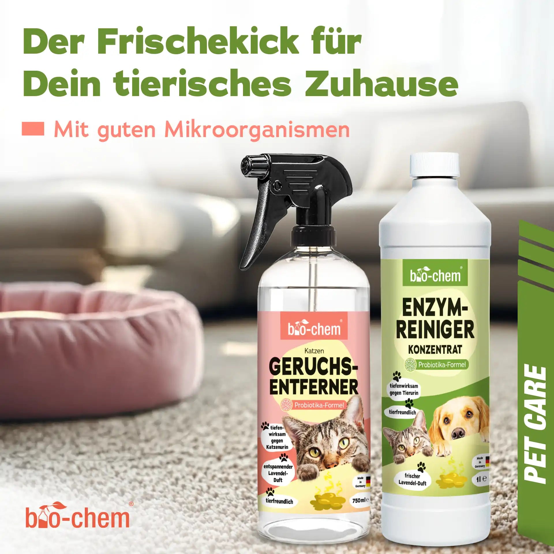 Enzymreiniger + Geruchsentferner Katze (DUO 2-teilig)