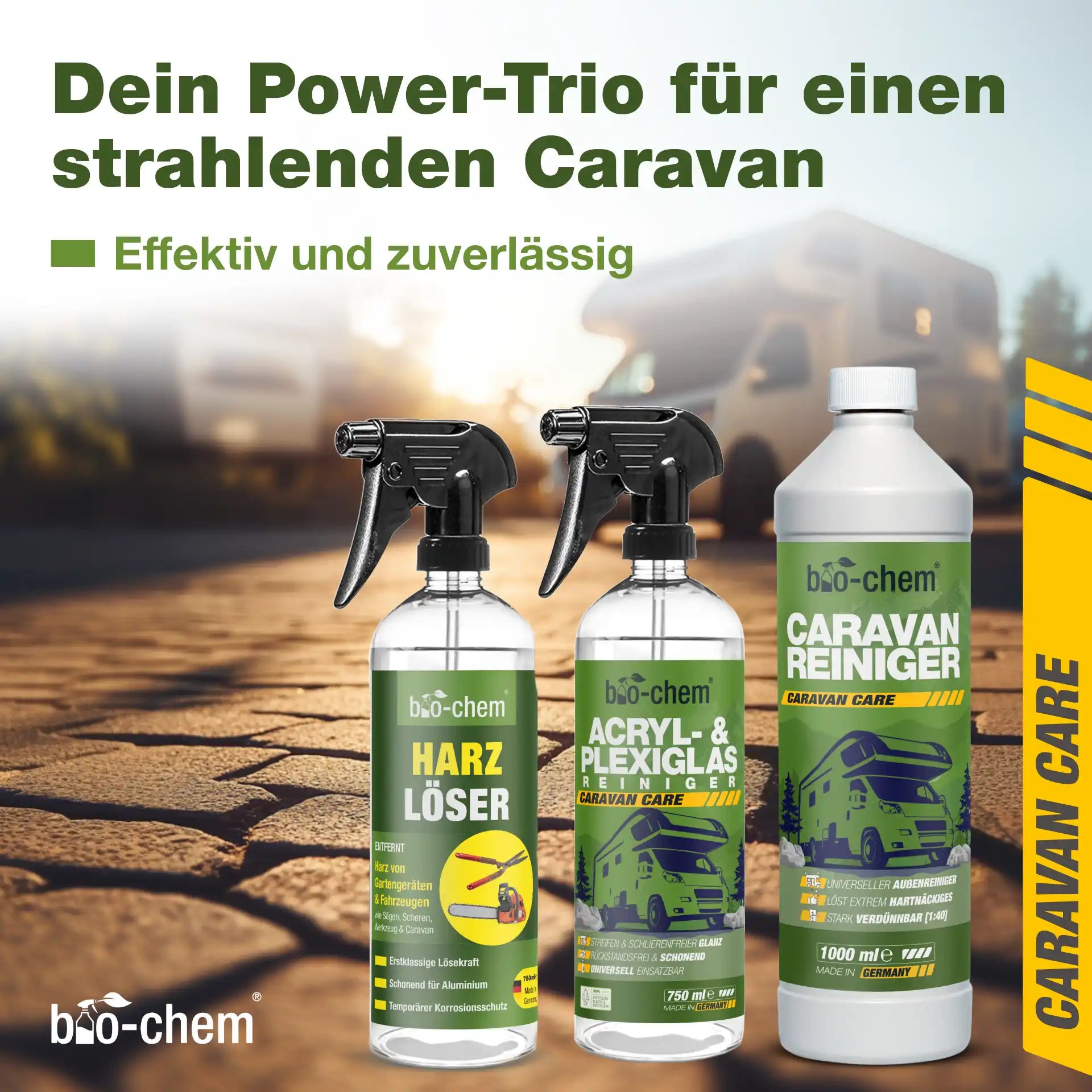 Caravan Reinigungs-Set (BASIC 3-teilig)