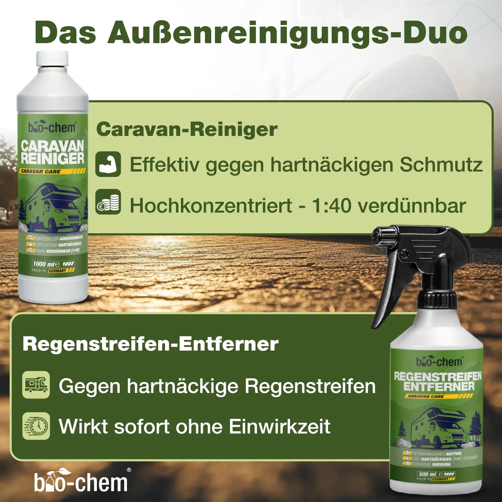 Caravan Außenreinigung Set (PREMIUM 8-teilig)