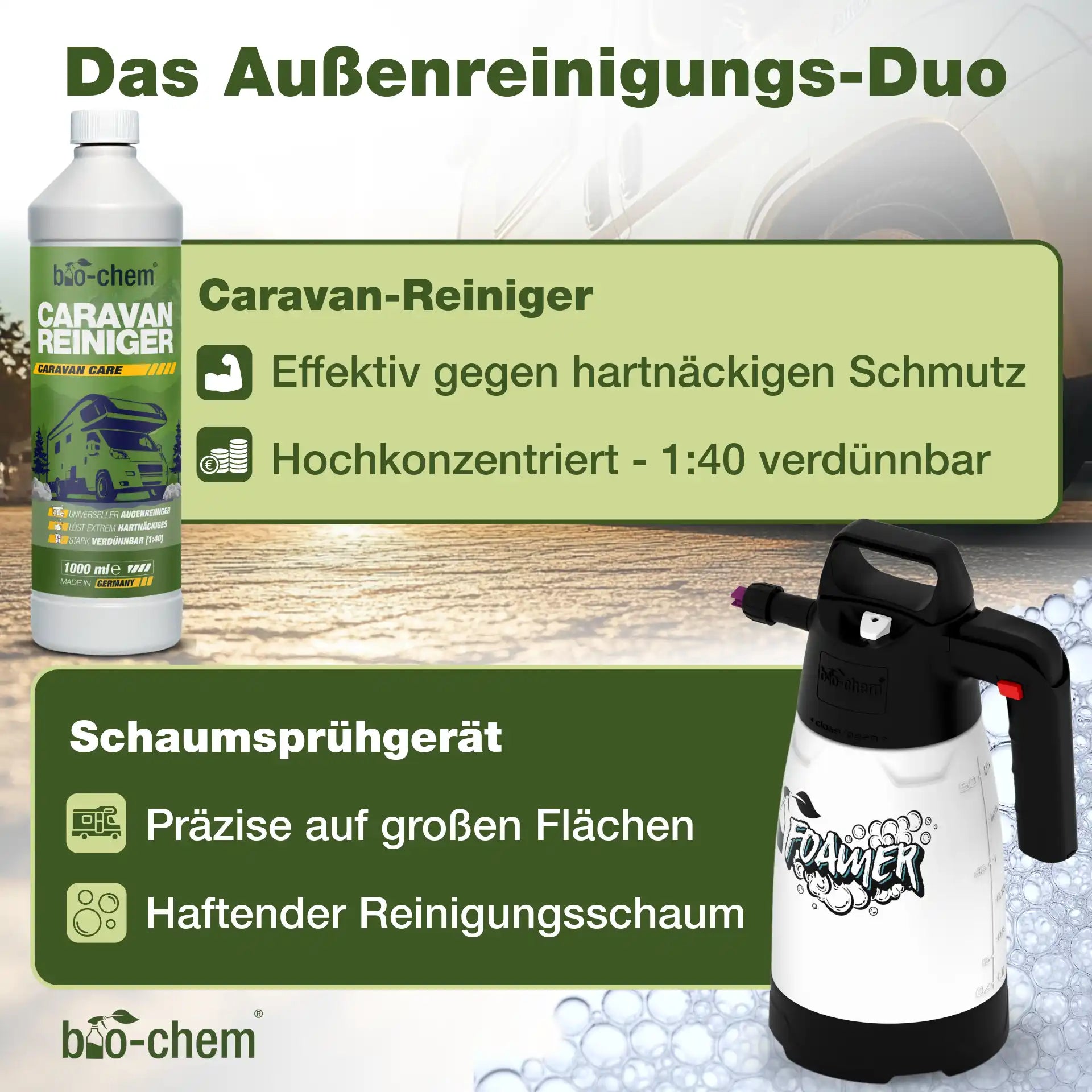 Caravan Außenreinigung Set (PREMIUM 9-teilig)