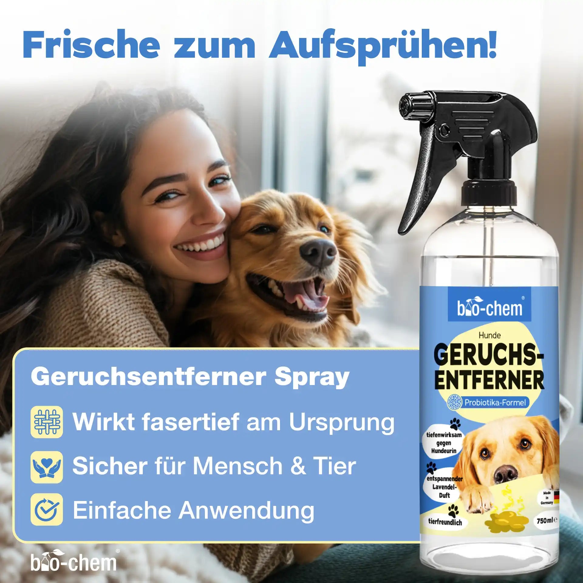 Geruchsentferner Hund + Wäschespülung (DUO 2-teilig)
