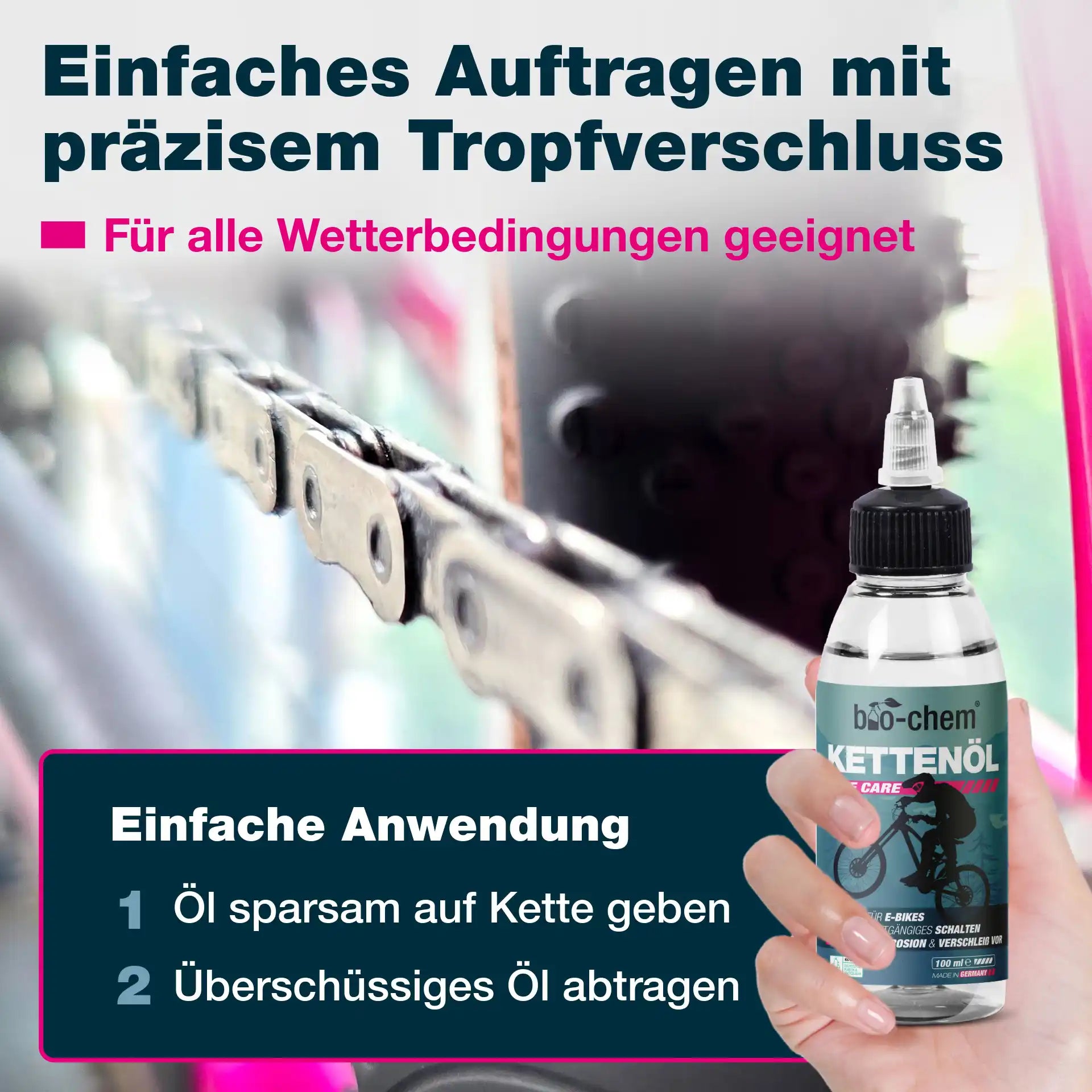 Kettenöl (100 ML + Tuch)