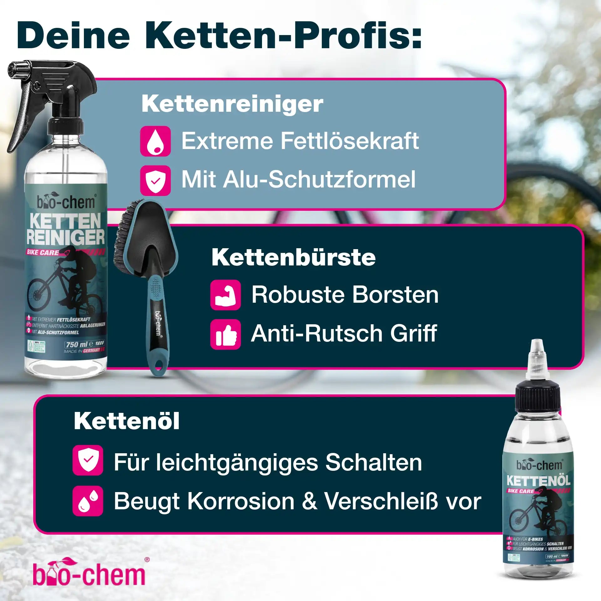 Fahrradpflege-Set (PREMIUM 9-teilig)