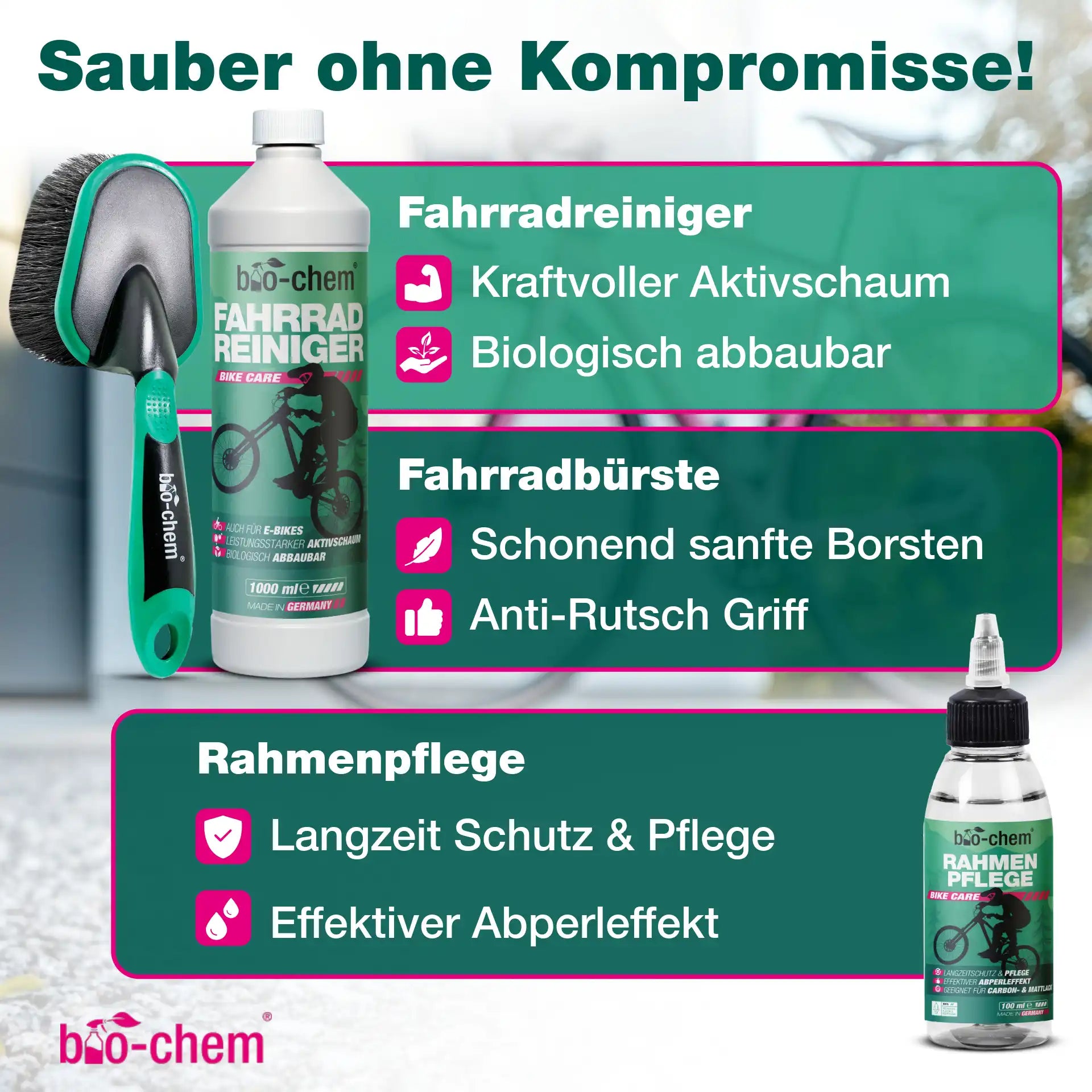 Fahrradpflege-Set (PREMIUM 9-teilig)