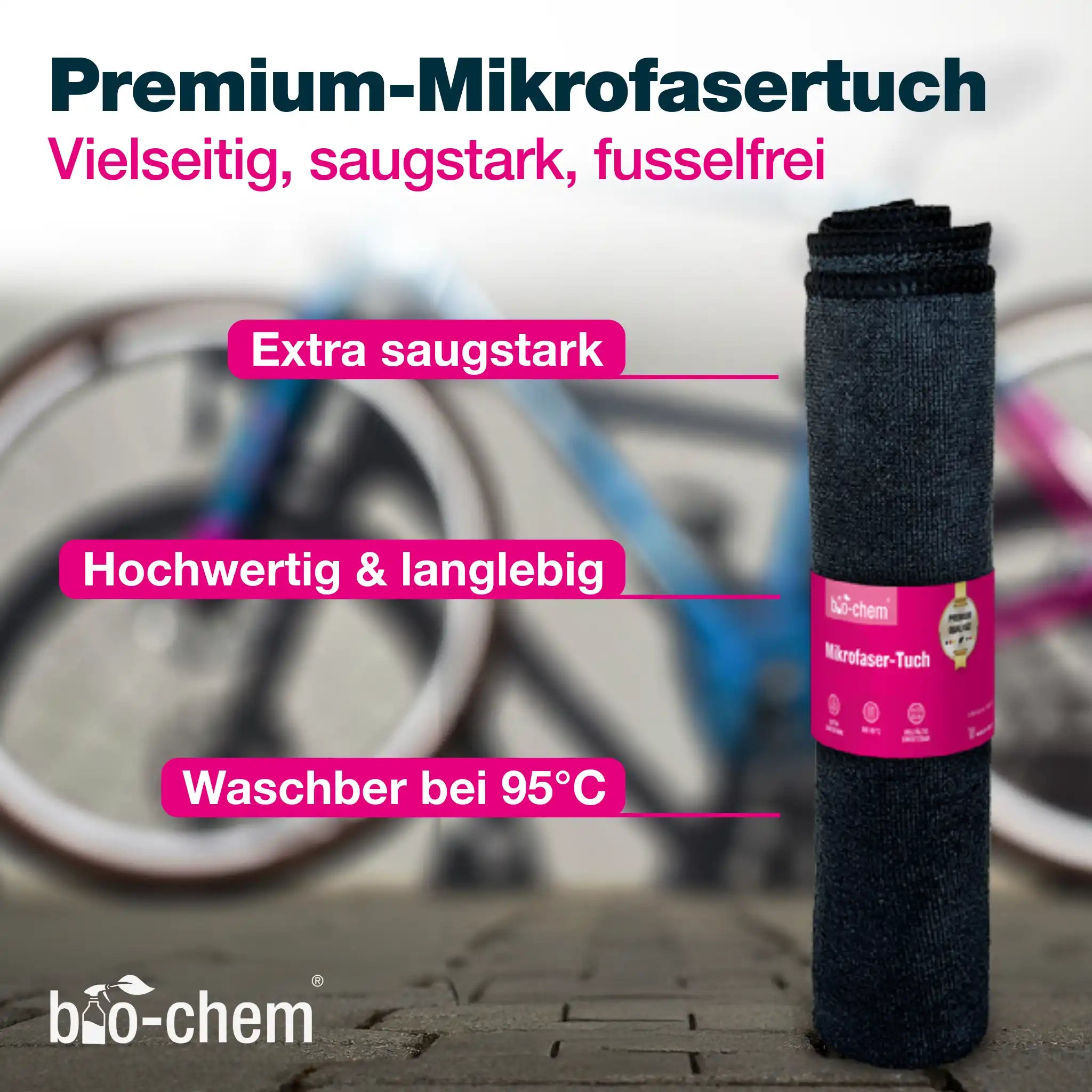 Fahrradreinigung Zubehör-Set (PREMIUM 8-teilig)