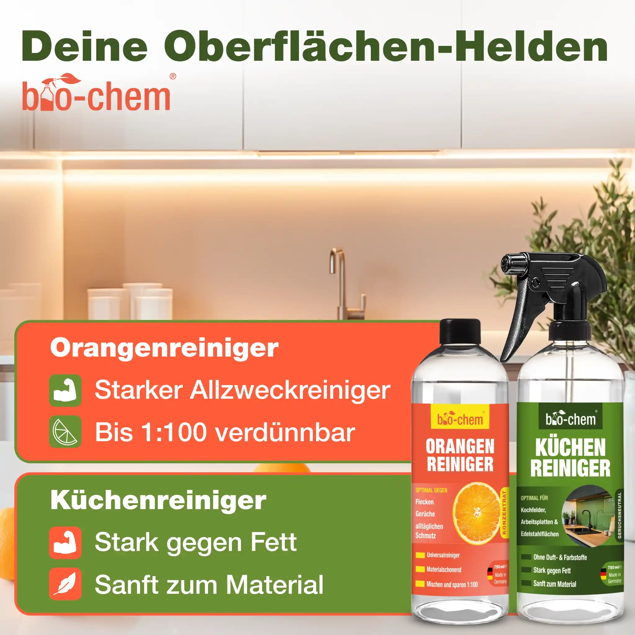 Küchenreiniger Set (PREMIUM 10-teilig)