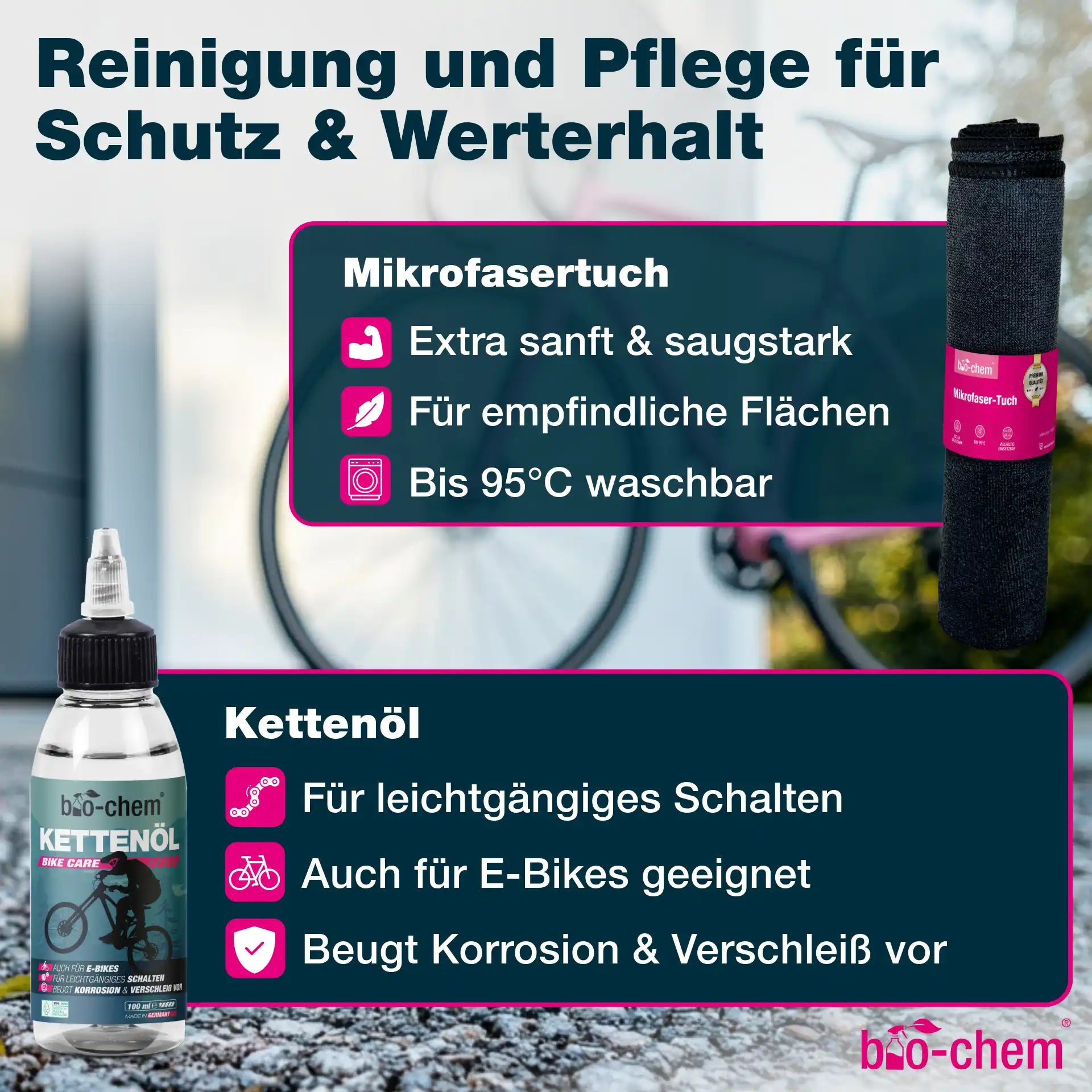 Fahrradpflege-Set (BASIC 4-teilig)