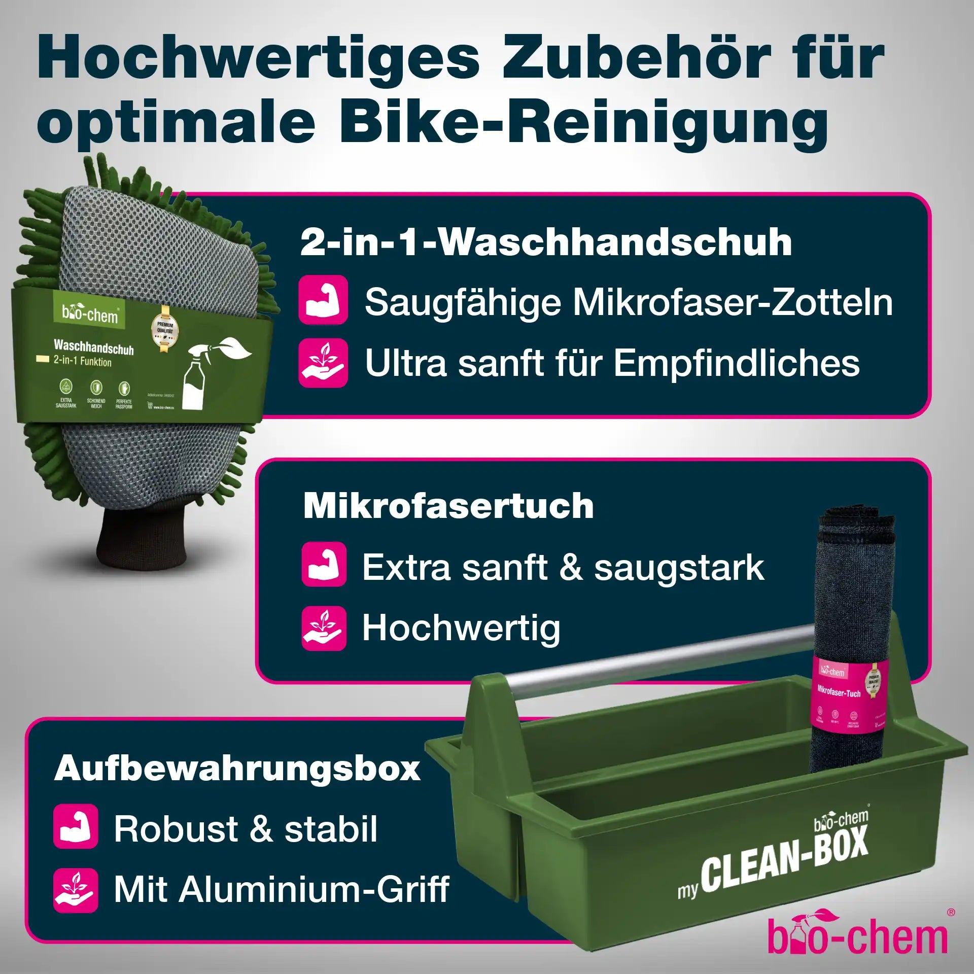 Fahrradpflege-Set (PREMIUM 9-teilig)