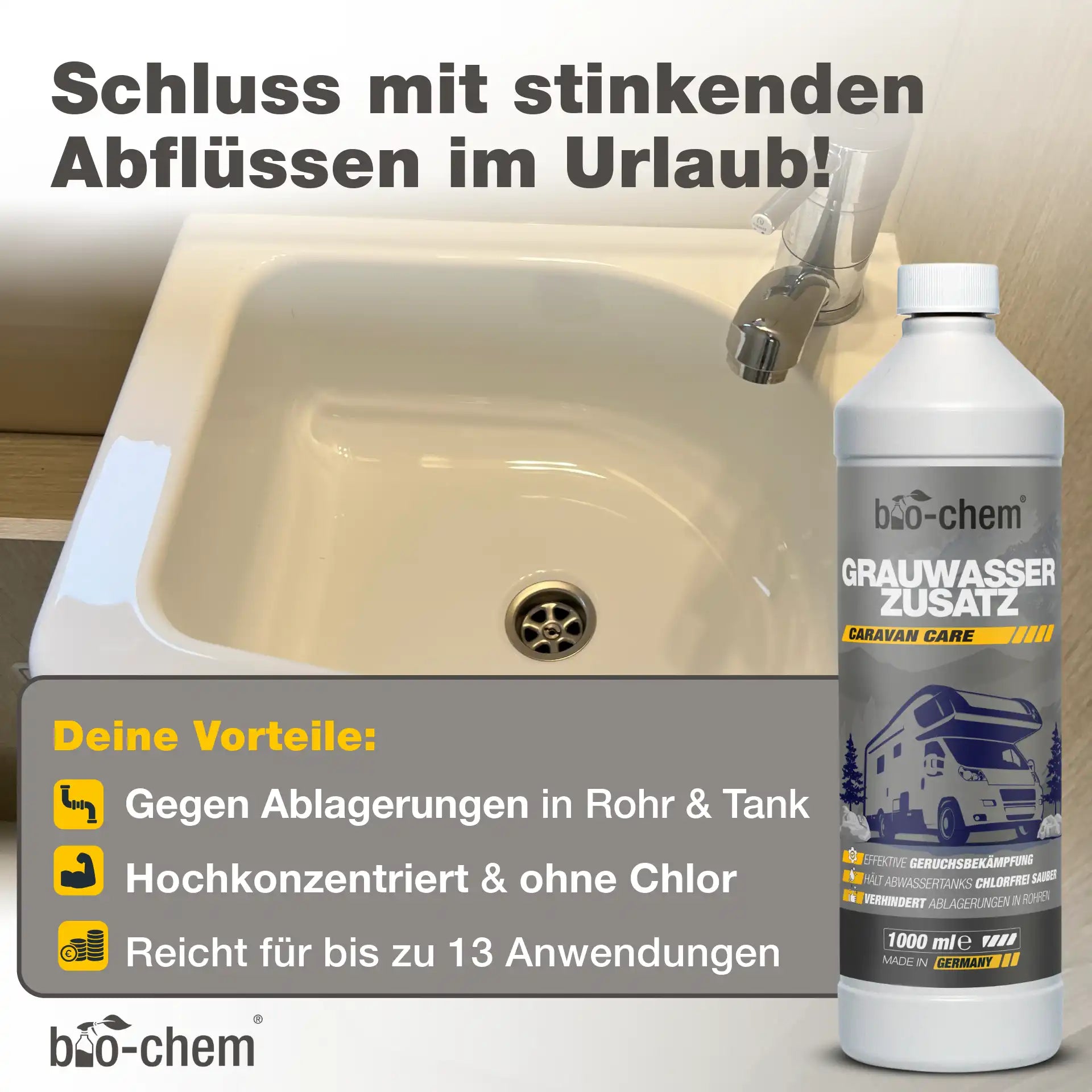 Wohnmobil Tankreiniger Set (BASIC 3-teilig)