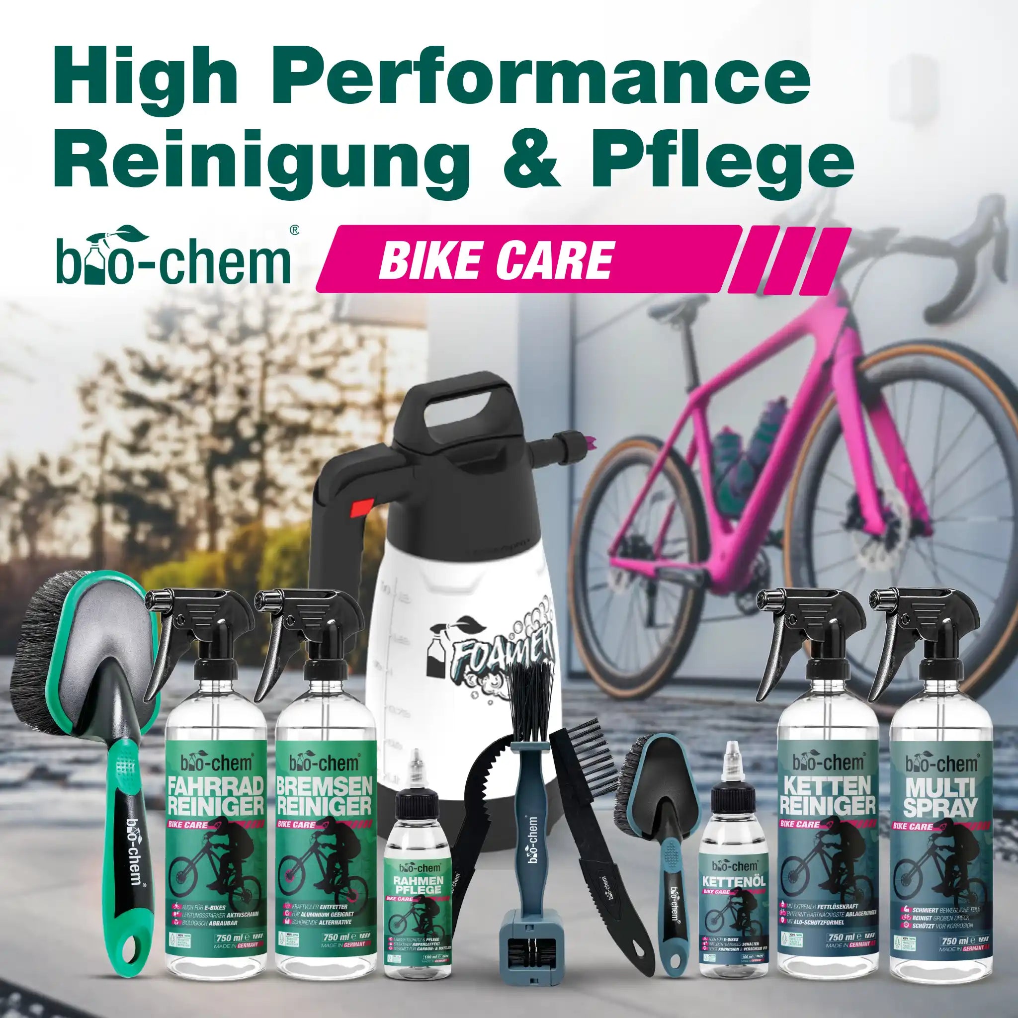 Fahrradreinigung Zubehör-Set (DUO 2-teilig)