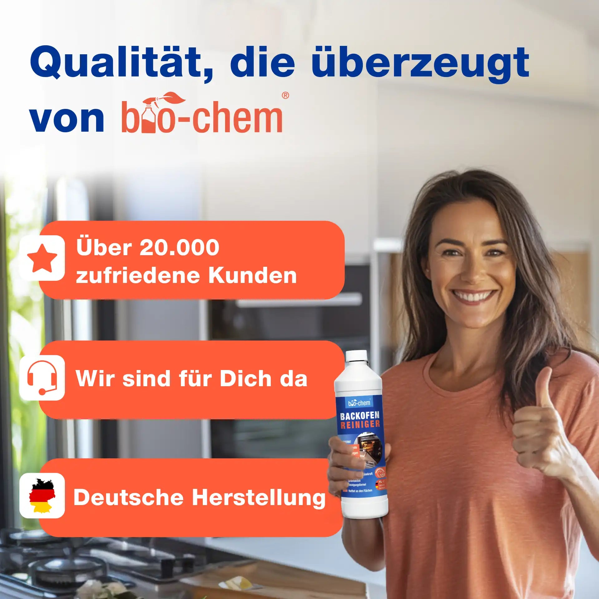 Backofenreiniger mit Pinsel (1 L)