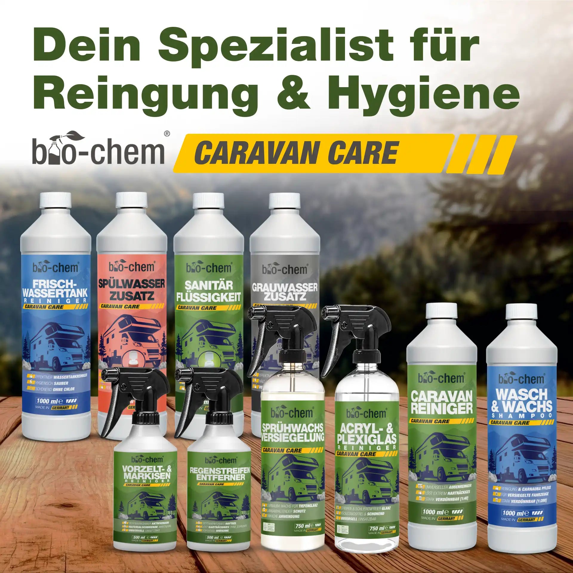 Caravan Außenreinigung Set (PROFI 6-teilig)