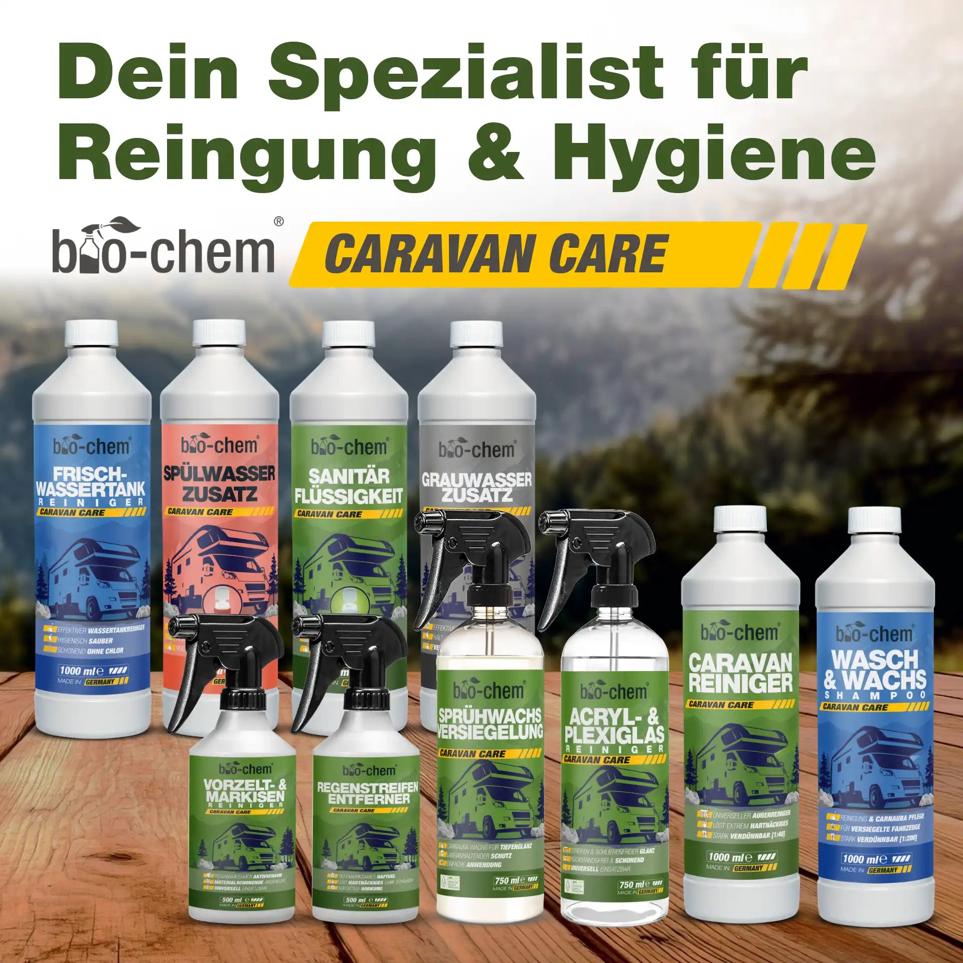 Caravan Außenreinigung Set (PREMIUM 9-teilig)
