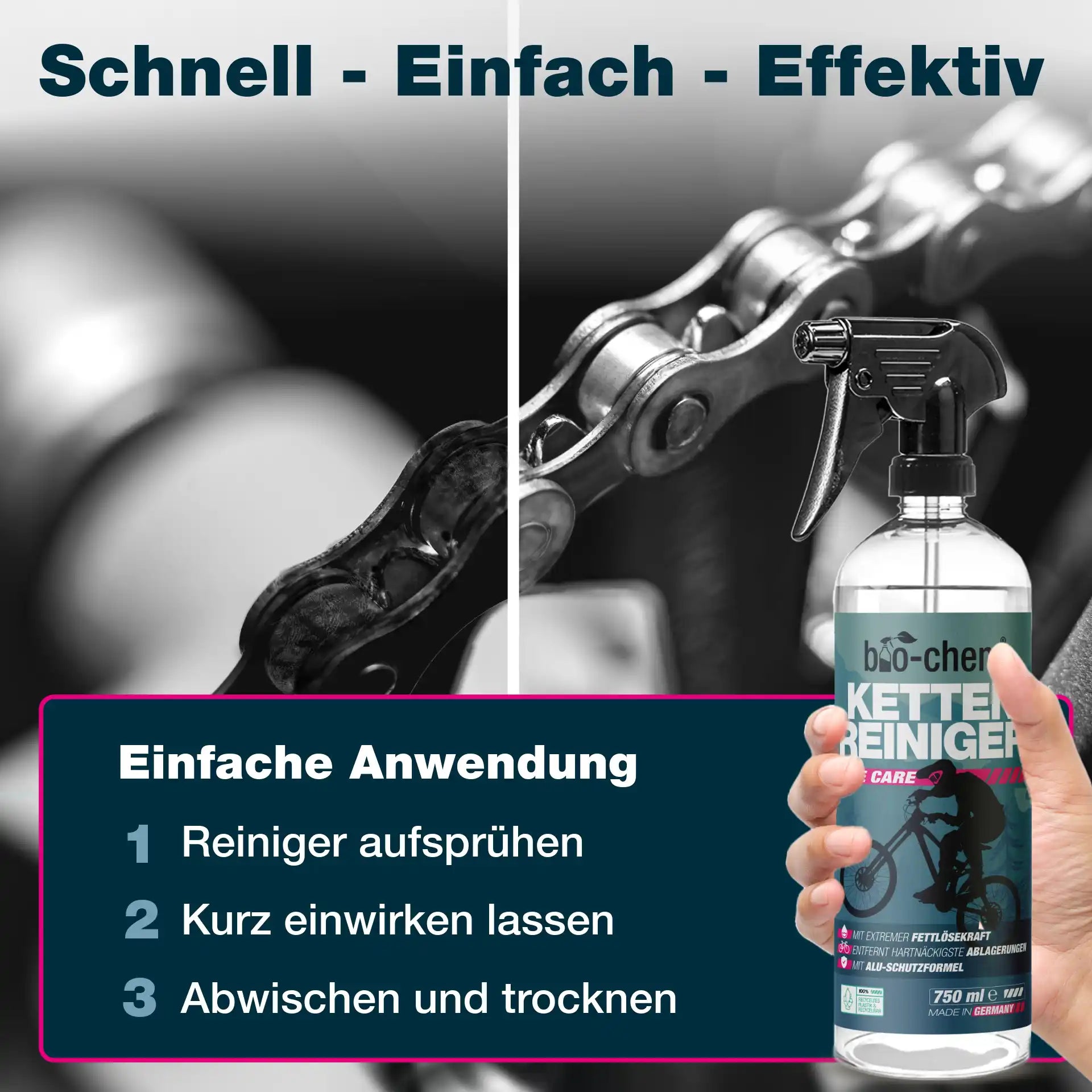 Kettenreiniger Fahrrad (5,75 Liter + Zubehör)