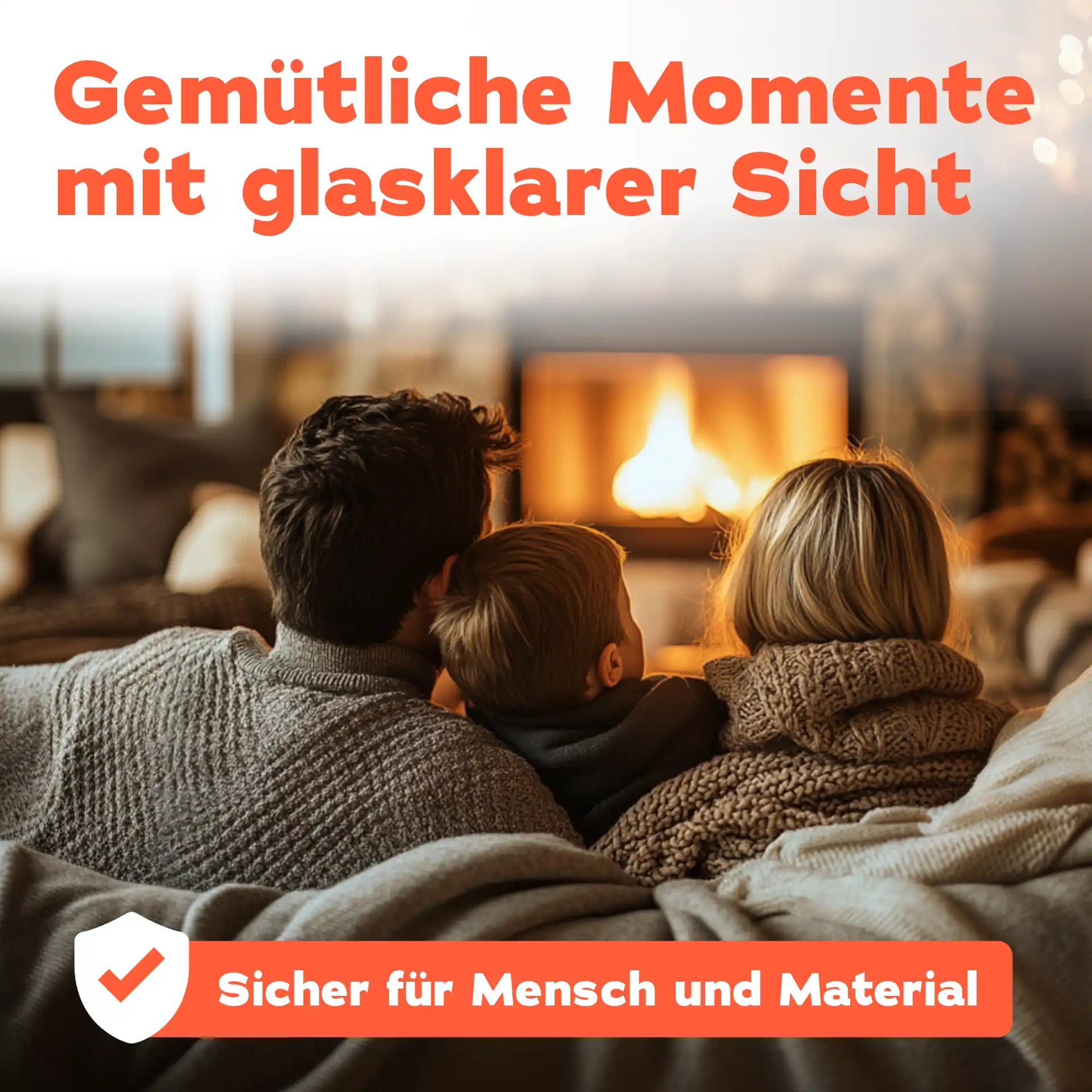 Kaminscheibenreiniger (500 ML + Tuch)