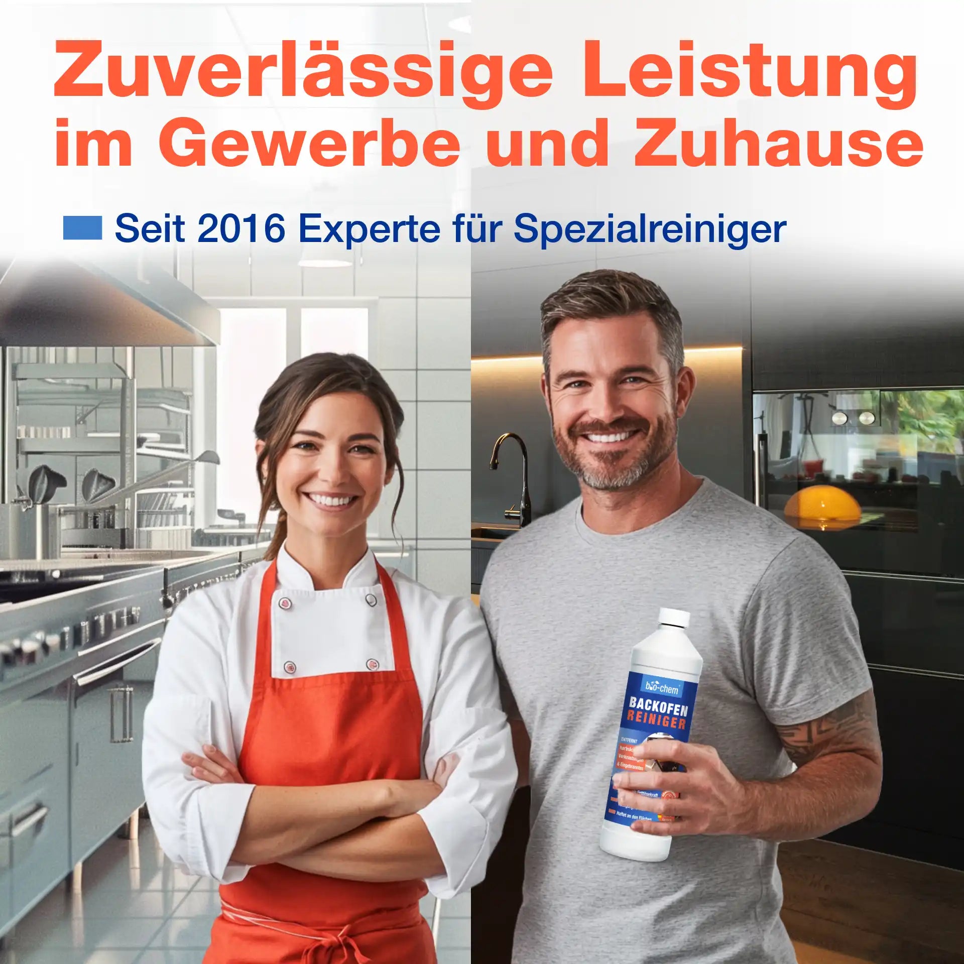 Backofenreiniger mit Pinsel (1 L)