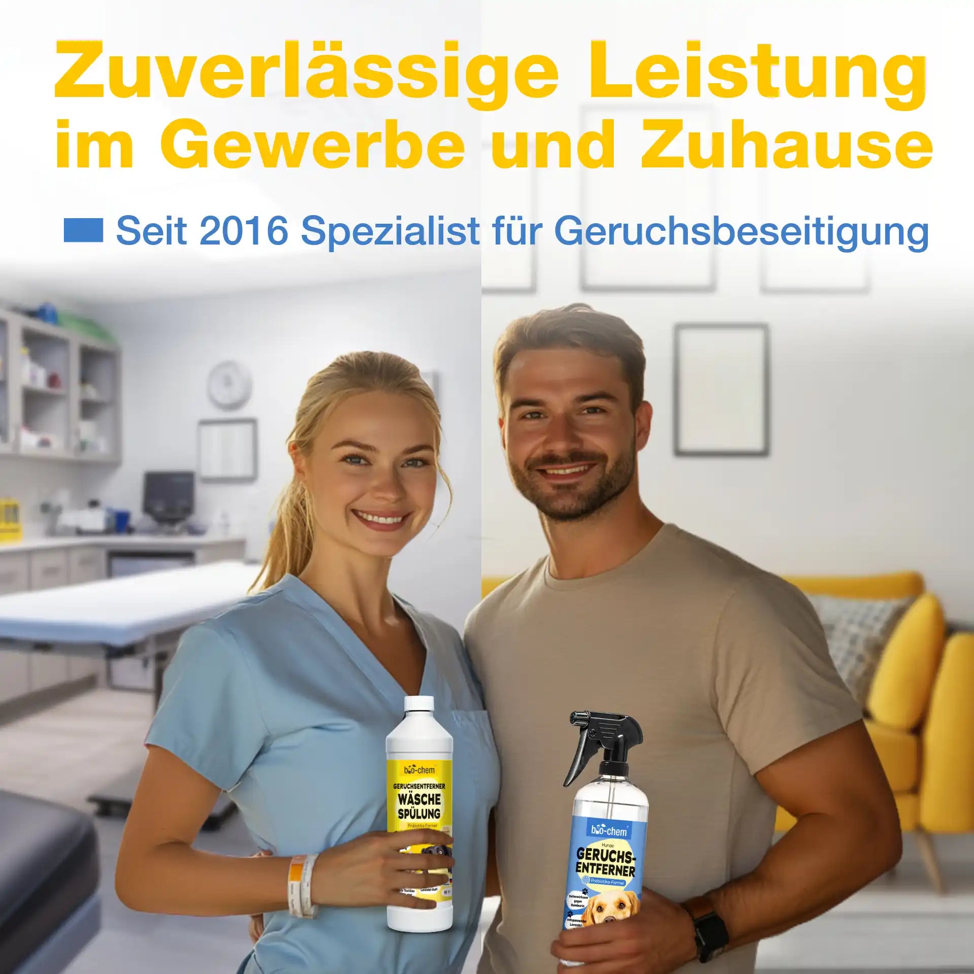 Geruchsentferner Hund + Wäschespülung (DUO 2-teilig)