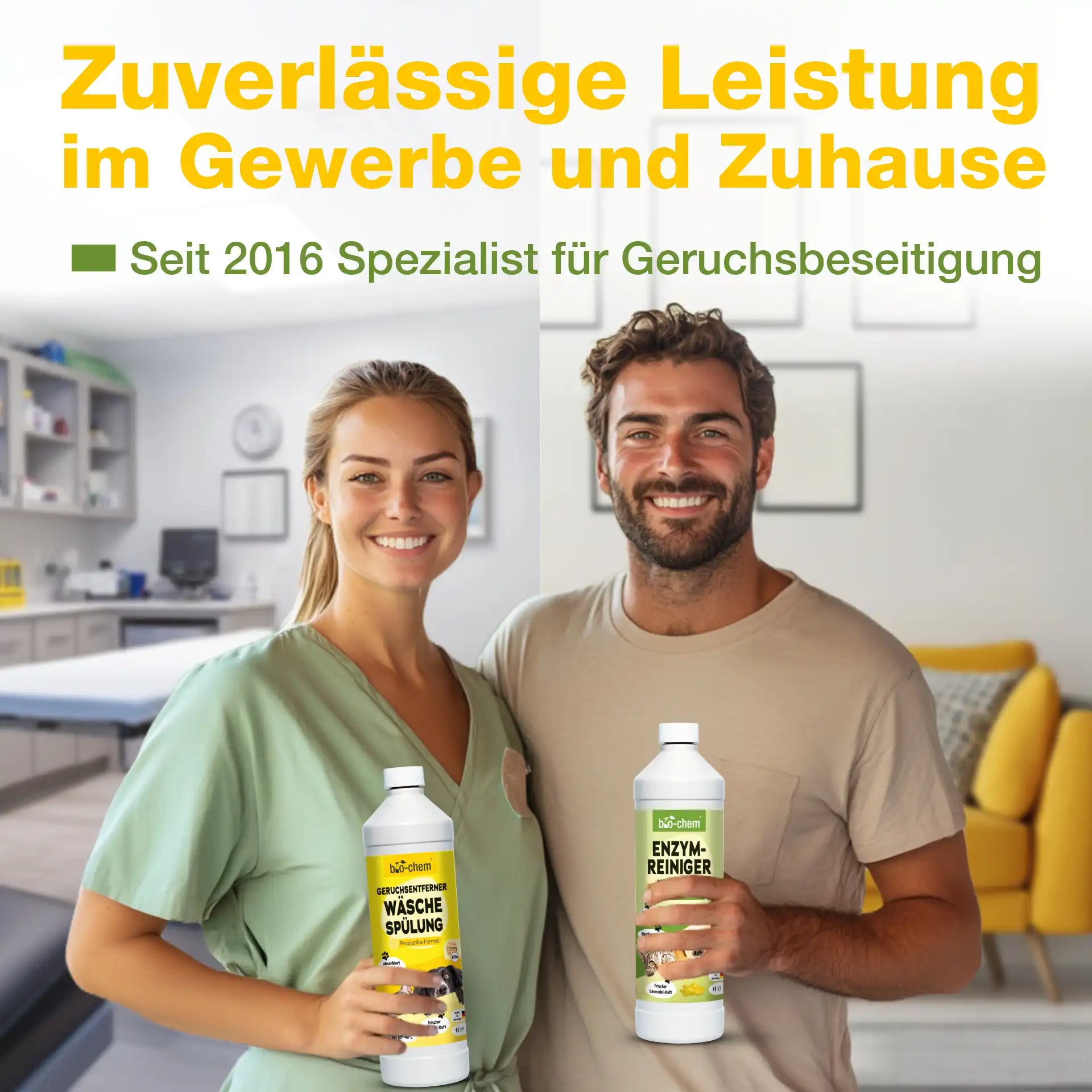 Enzymreiniger Konzentrat 1 l + Geruchsentferner Wäschespülung 1 l (DUO 2-teilig)