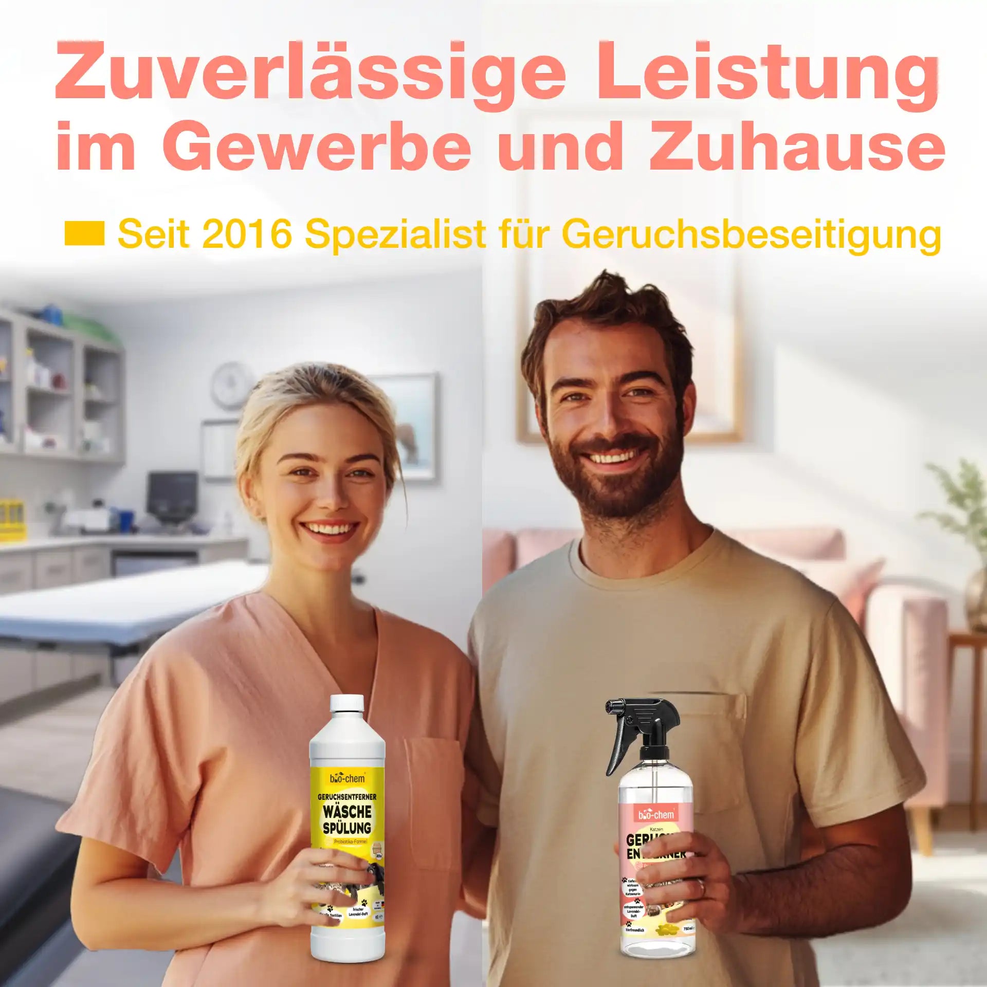 Geruchsentferner Katze + Wäschespülung (DUO 2-teilig)