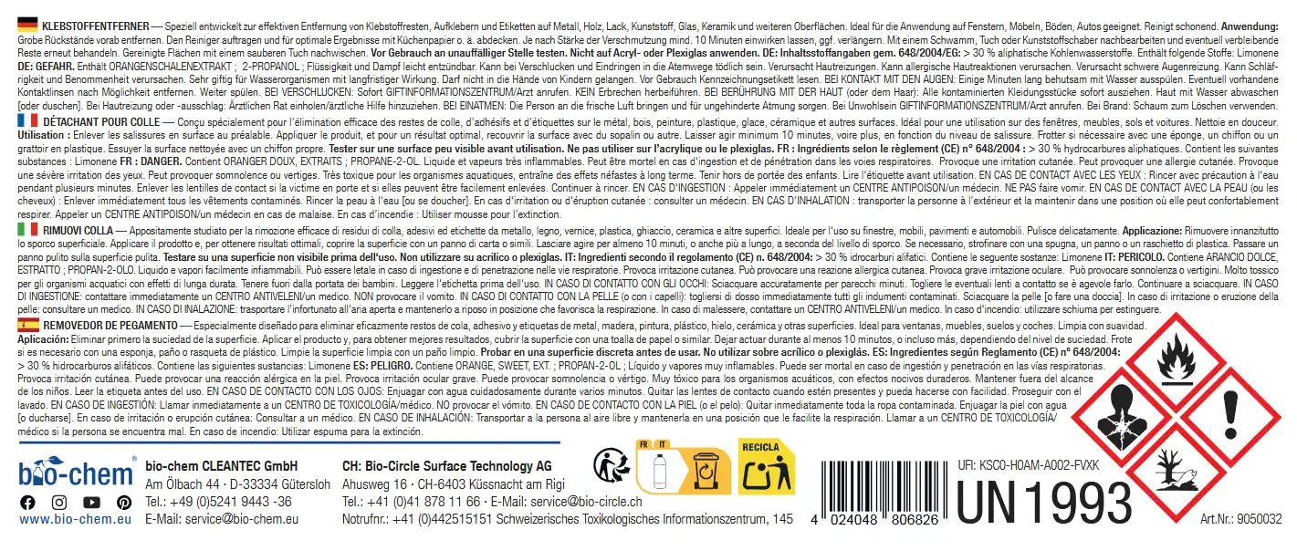 Klebstoffentferner (500 ML)