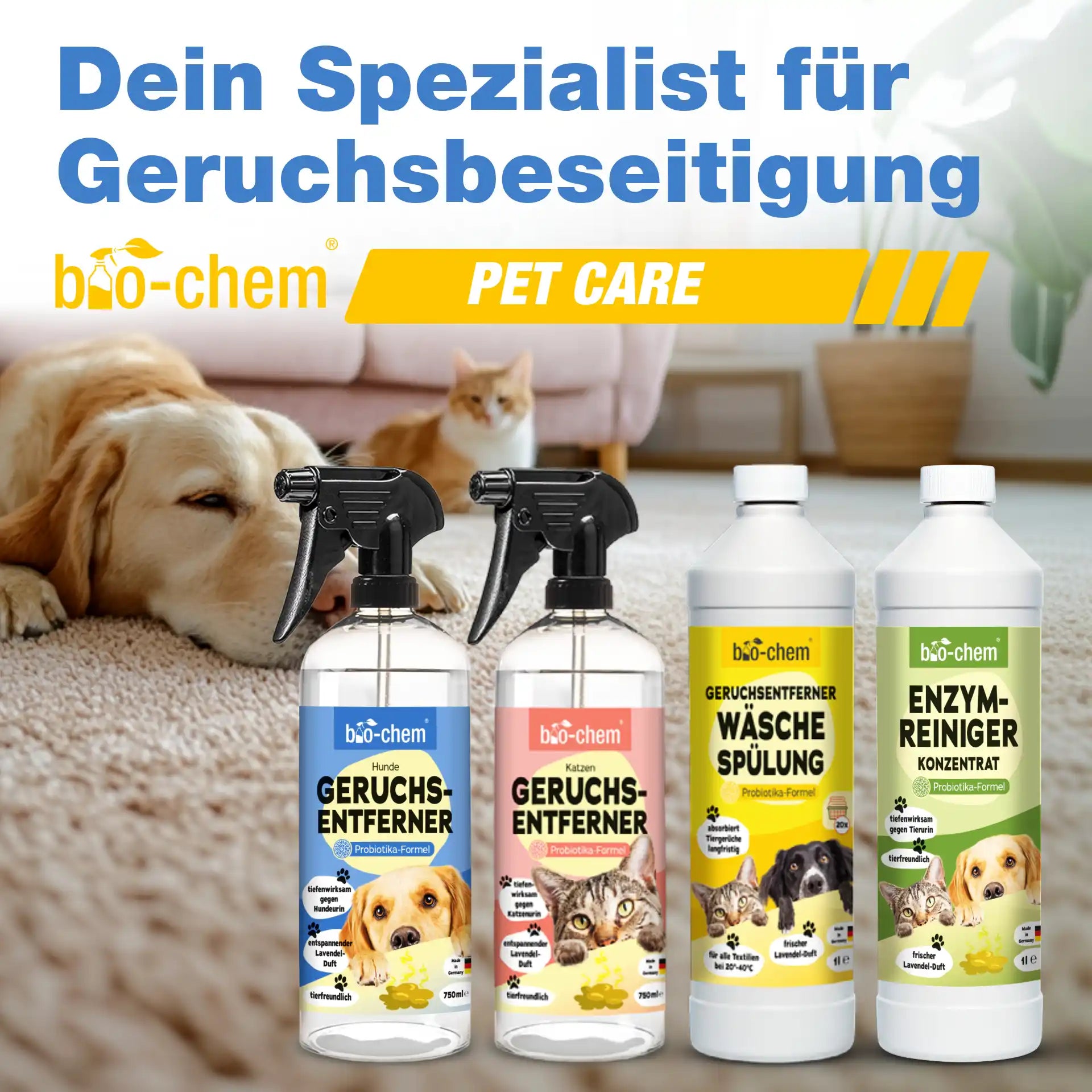 Geruchsentferner Hund + Wäschespülung (DUO 2-teilig)