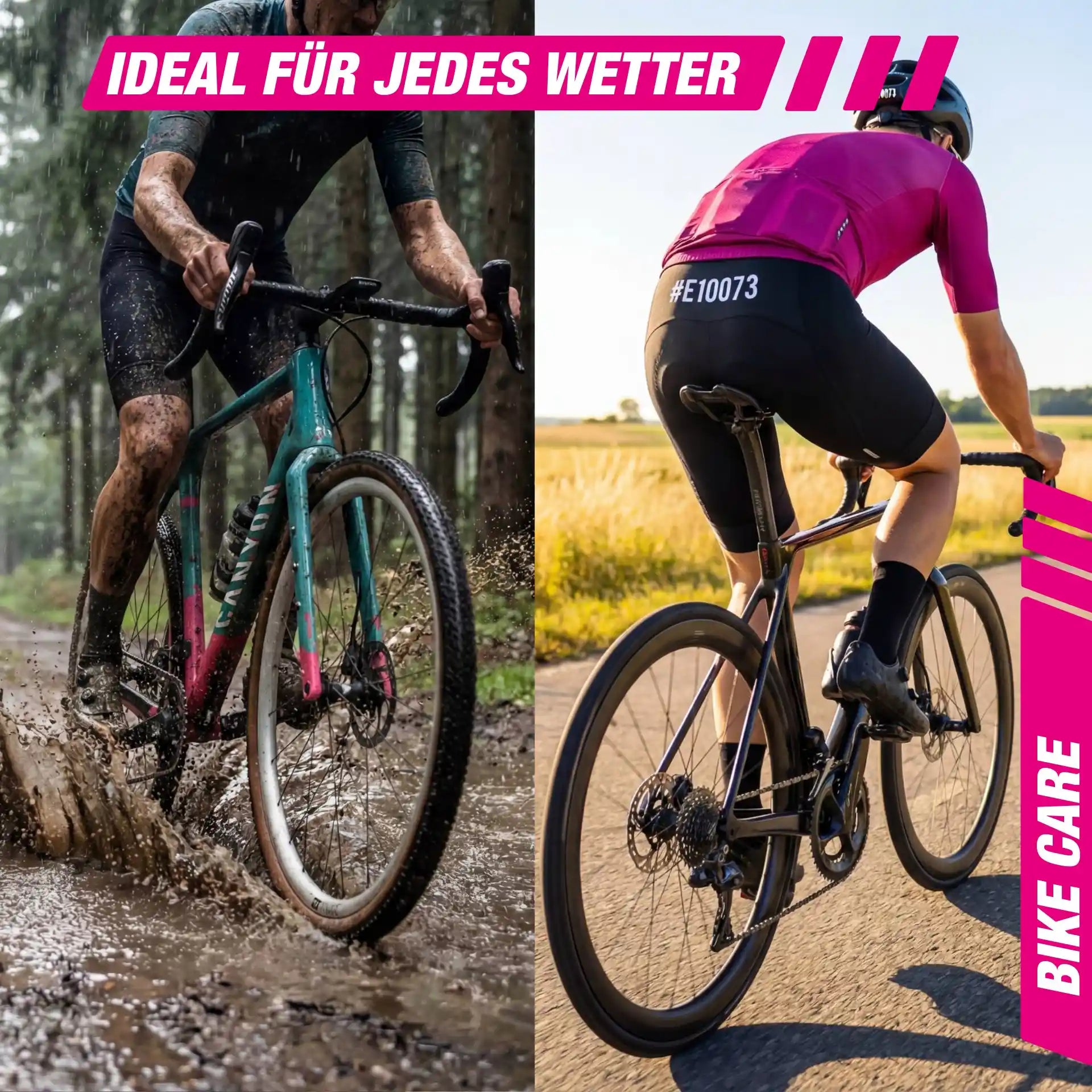 Fahrradpflege für jedes Wetter: bio-chem Kettenwachs schützt bei Regen und Sonne.