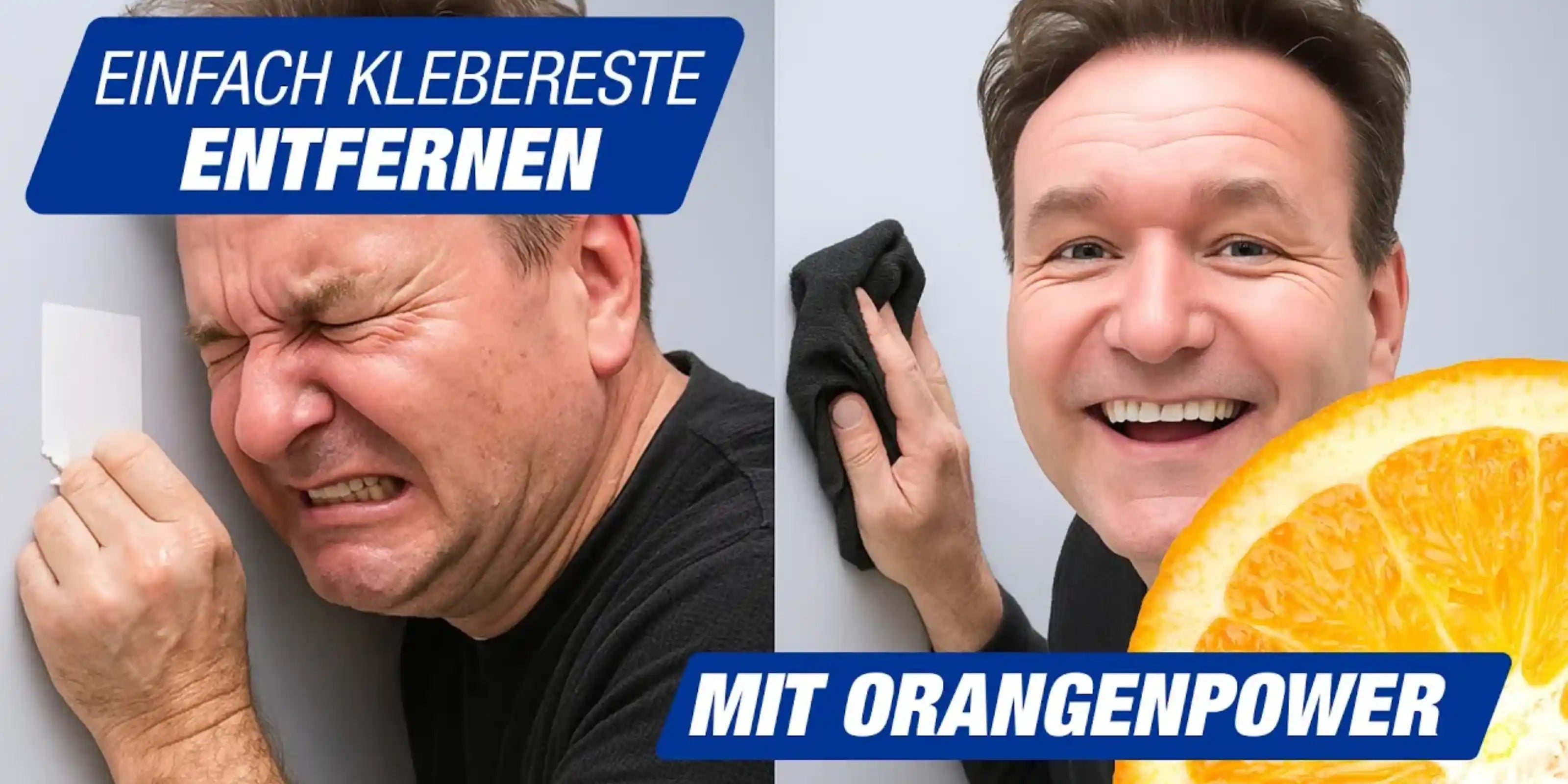 Klebereste entfernen
