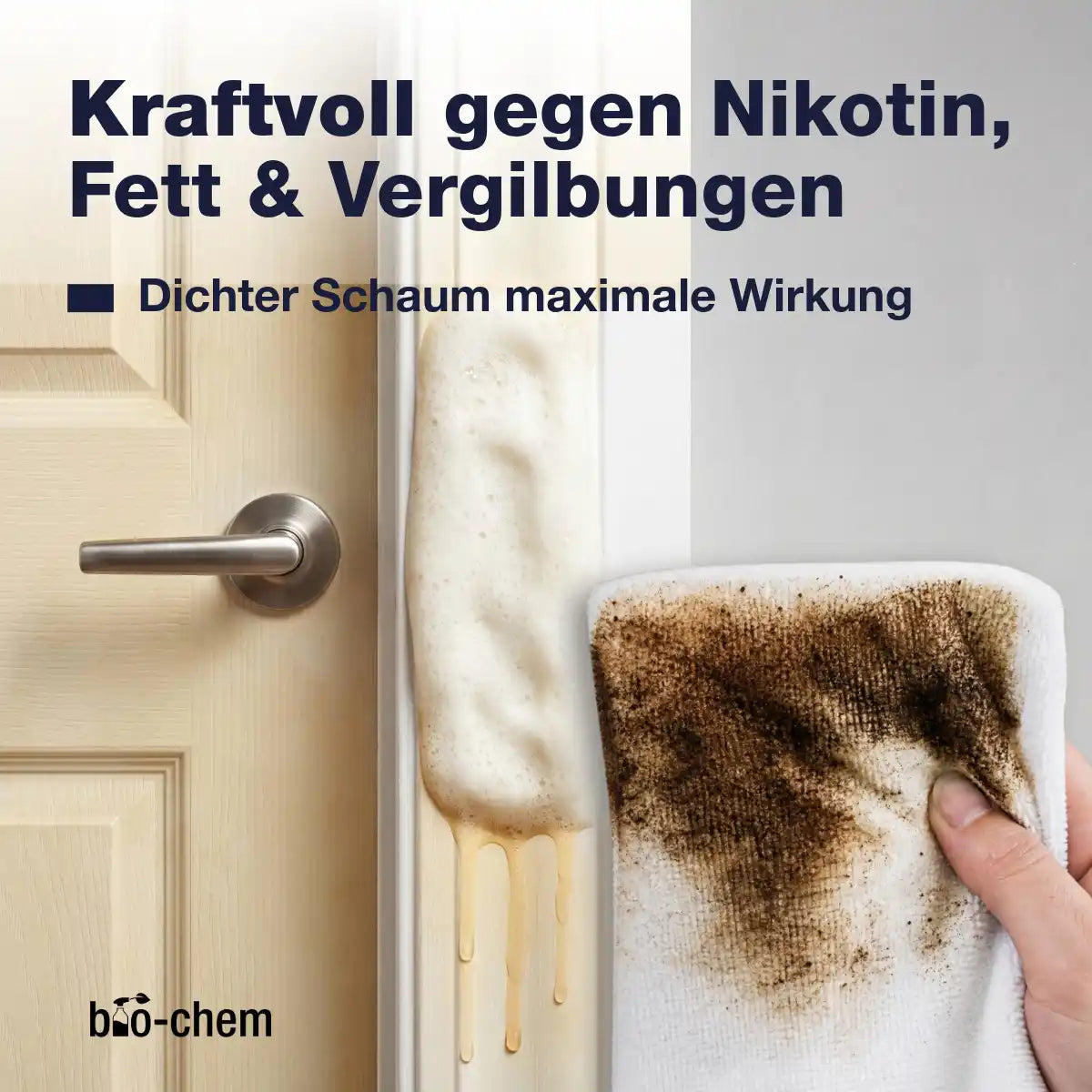 Nikotinreiniger kraftvoll gegen Vergilbung Fett Nikotin