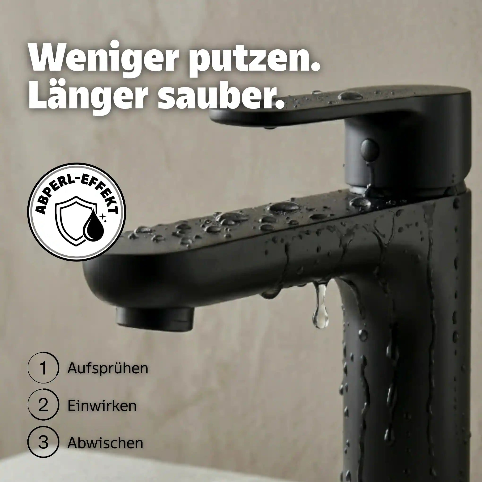 Abperleffekt Badereiniger Lotuseffekt