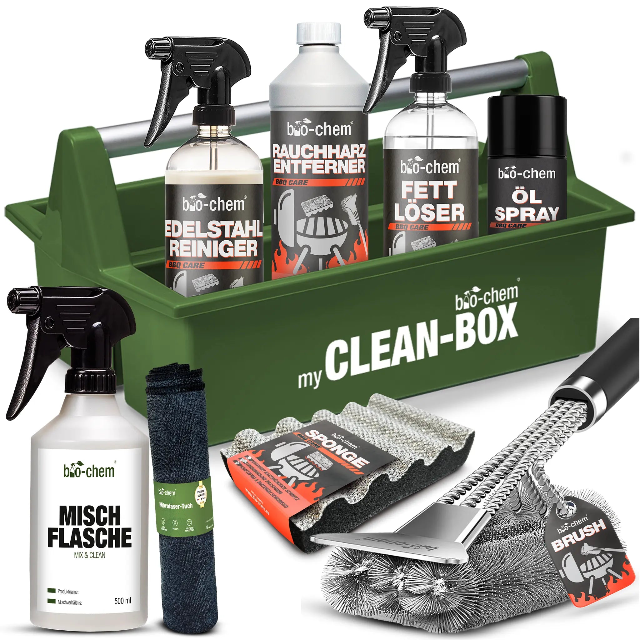 bio-chem Grillreiniger-Set 9-teilig