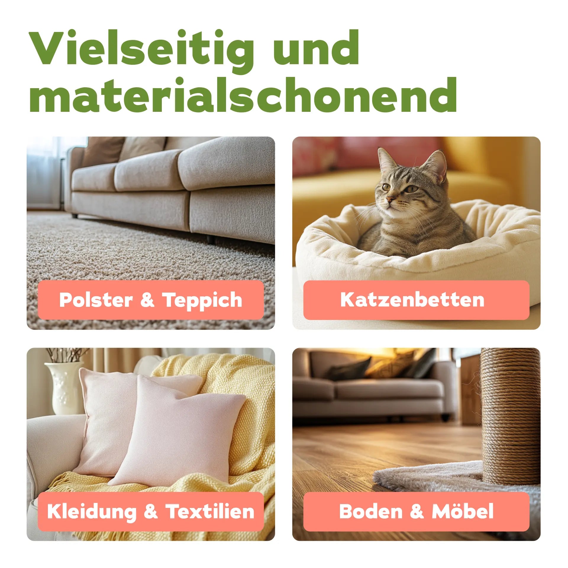Geruchsentferner-Set Katze (3-teilig)