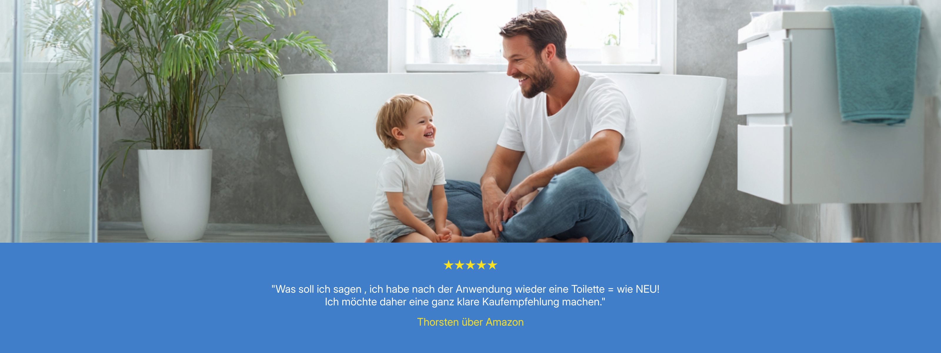 Testimonial Bewertung Urinstein Ablagerungen