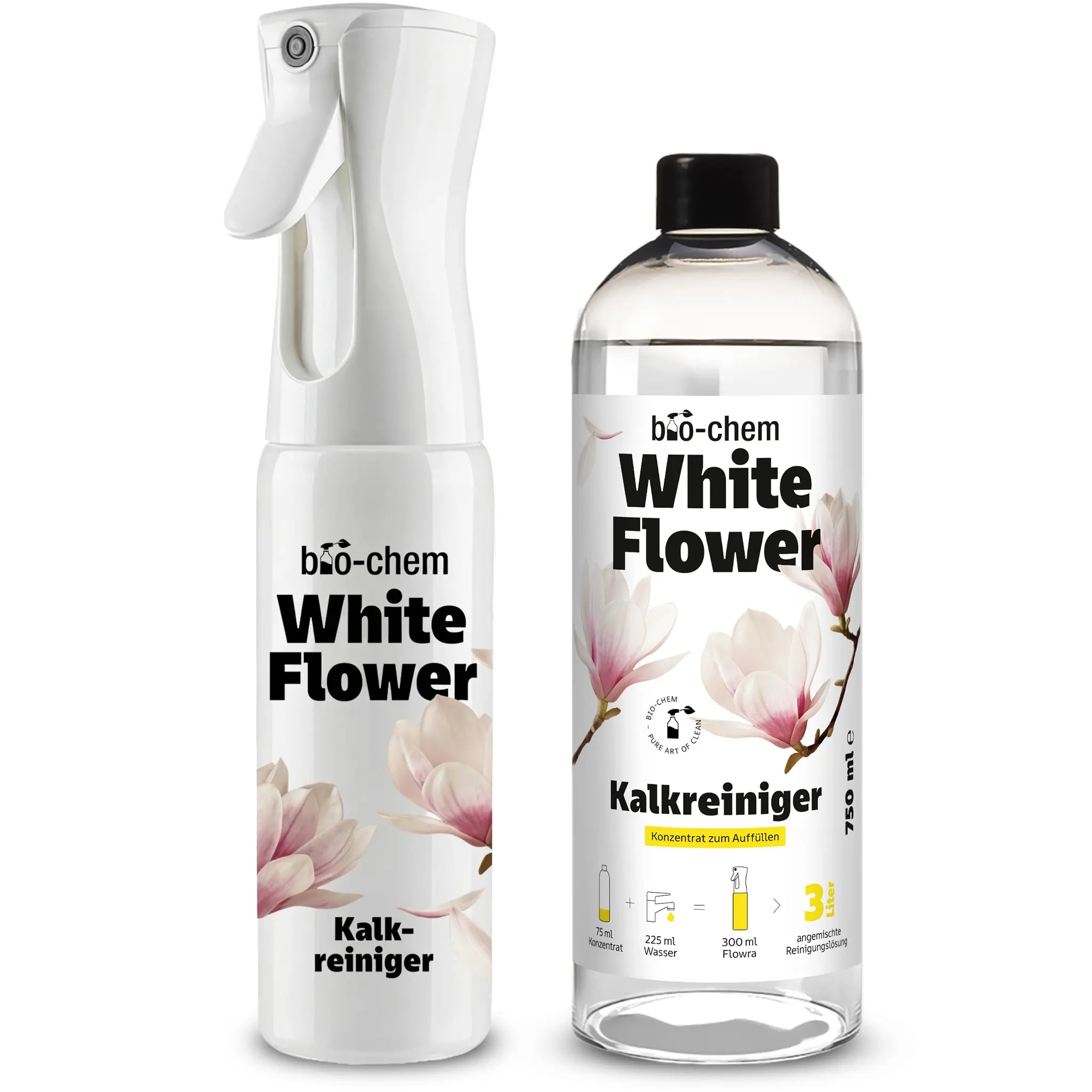 White Flower Kalkreiniger Konzentrat (750 ML + Flowra)