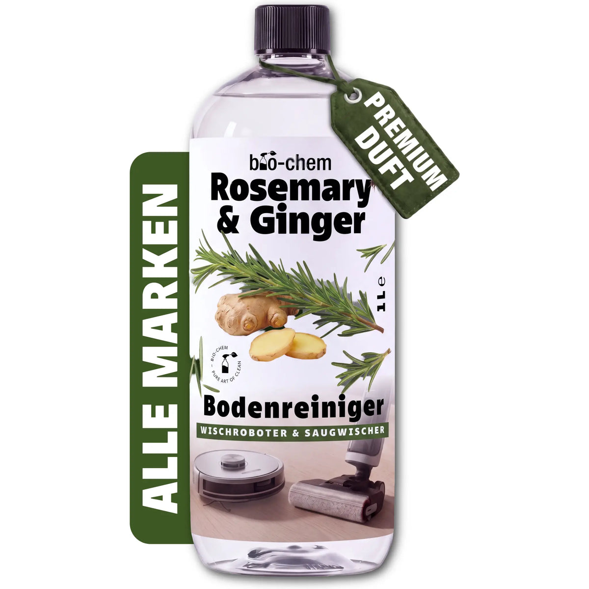 Wischroboter Reinigungmittel Rosemary & Ginger (1 L)