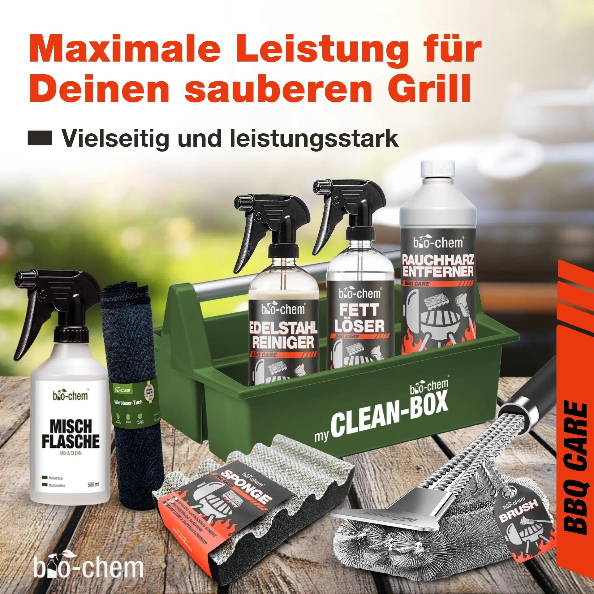 Grillreinigungs-Set (PREMIUM 9-teilig)