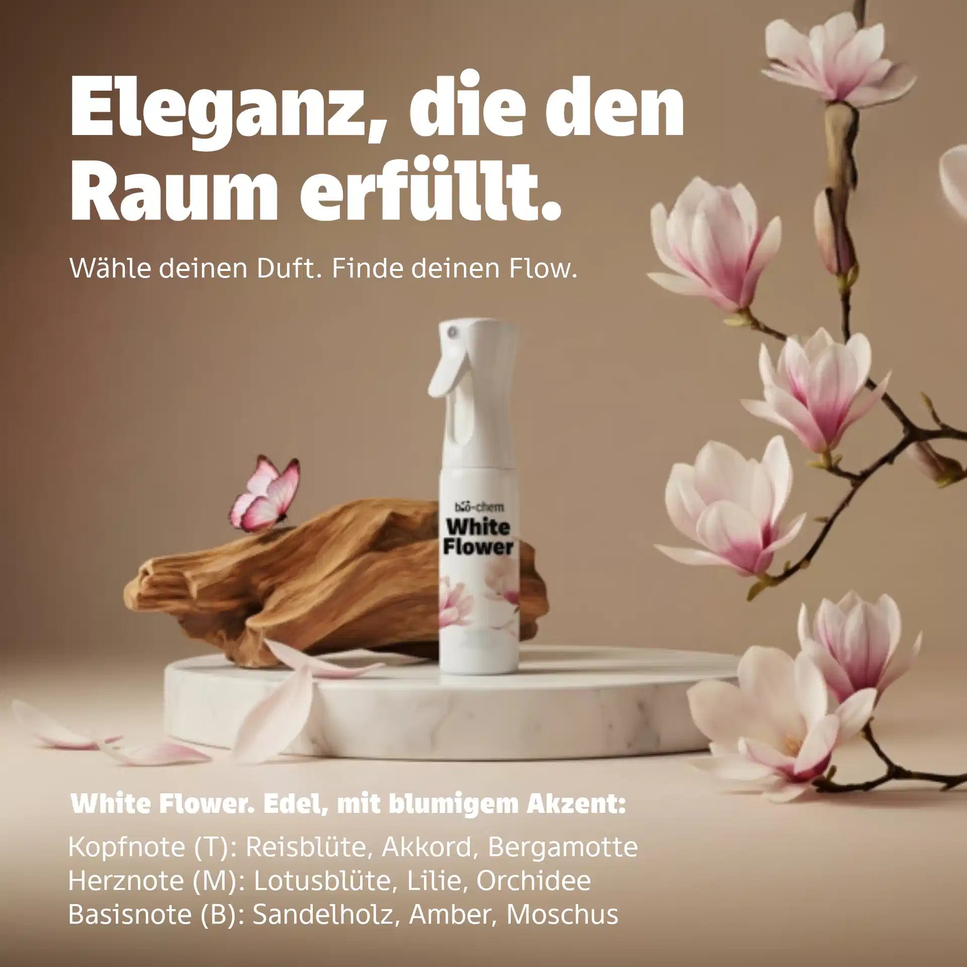 white flower duft reiniger glasreiniger