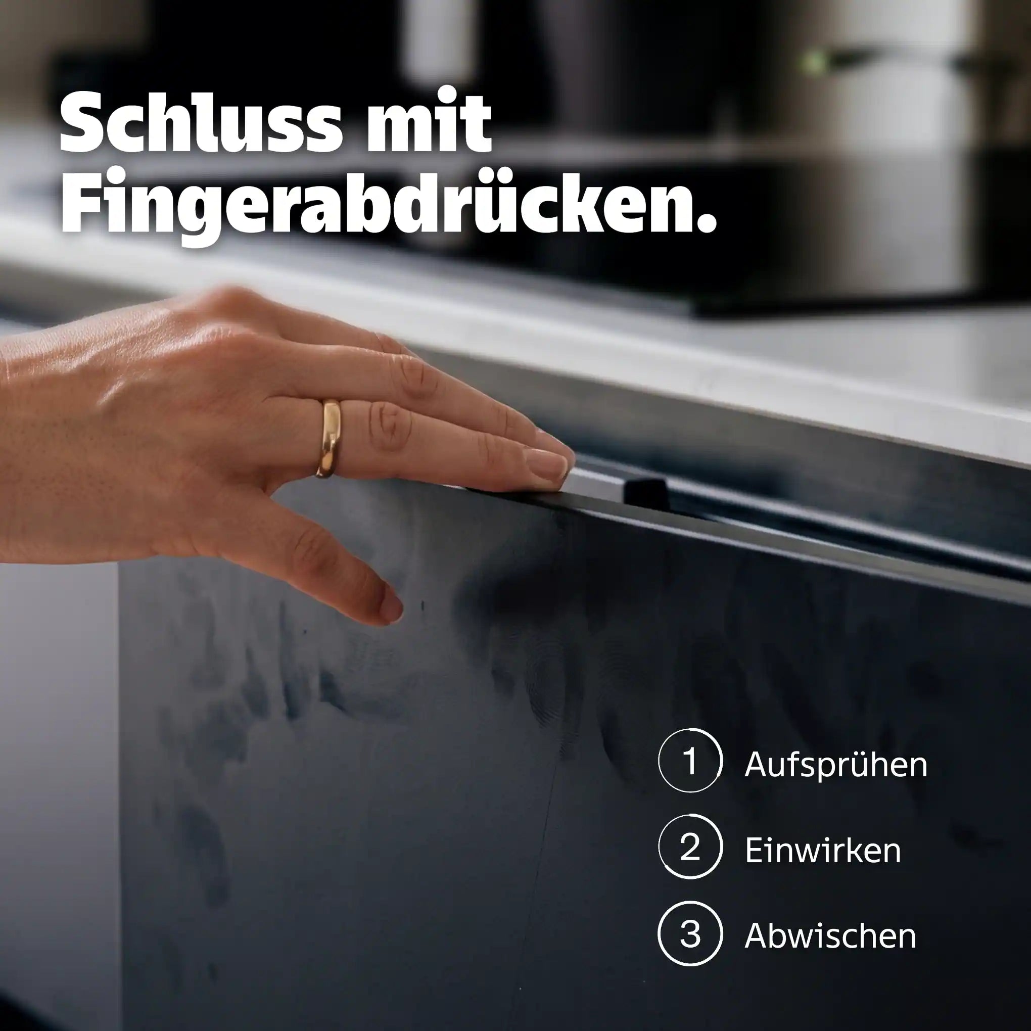 fingerabdrücke küchenfronten reinigen